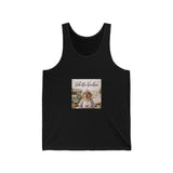 Honor your vocation Vocation Dog Tank Top — "Hello Vacation" Cute Pup Summer Tank