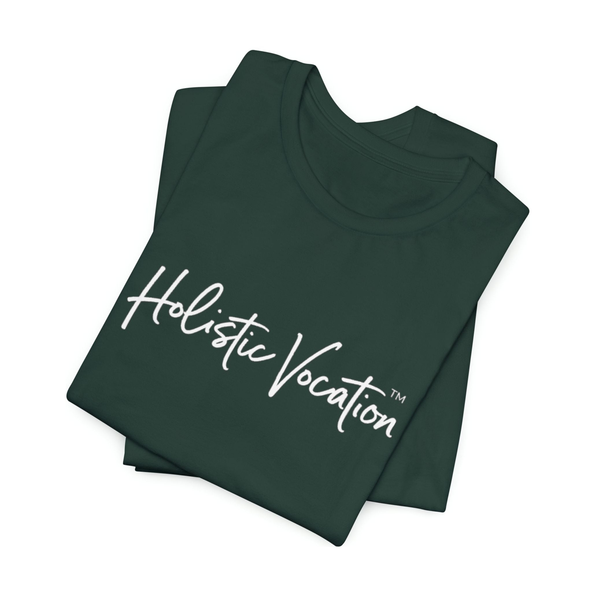 Holistic Vocation Tee — Minimal Script Spiritual Wellness T‑Shirt