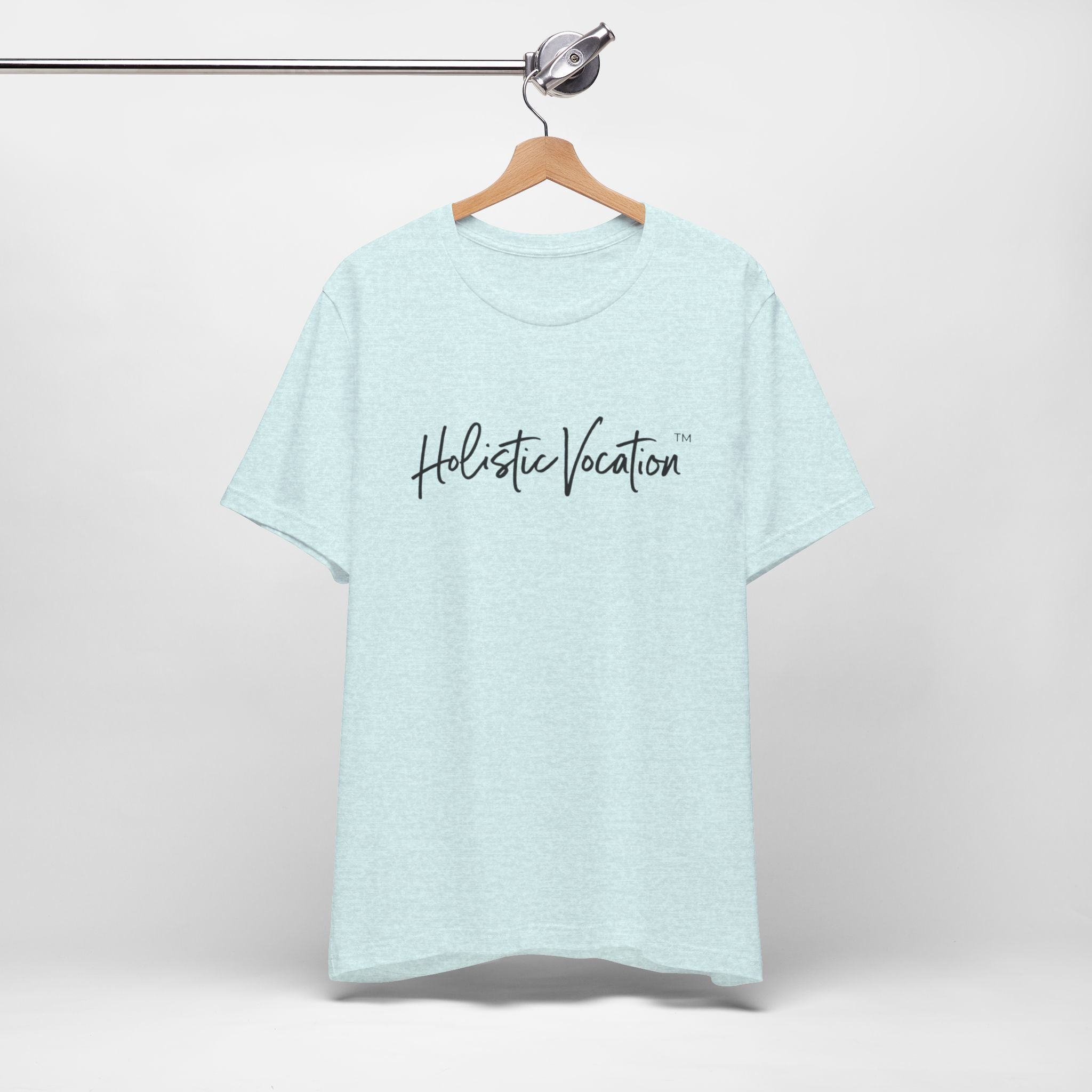Holistic Vocation Tee — Minimal Script Spiritual Wellness T‑Shirt