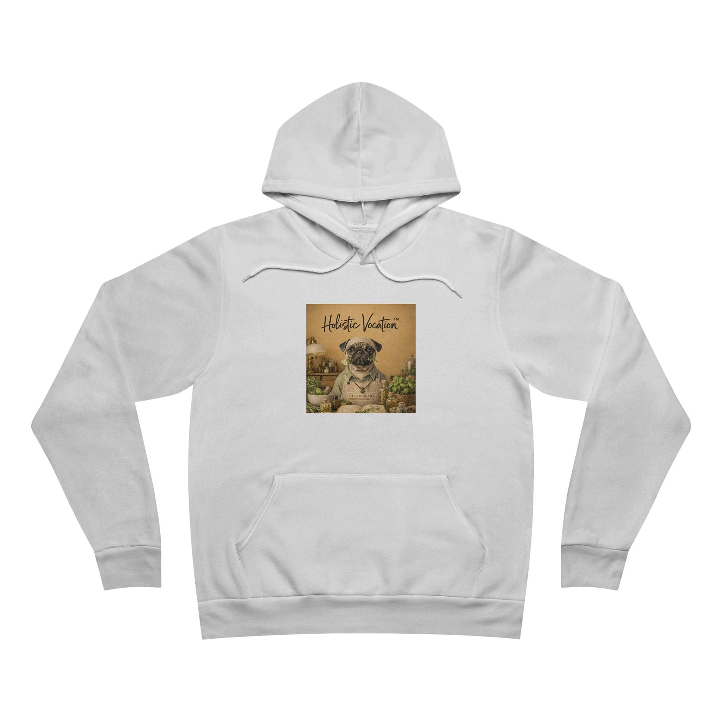 Honor your vocation Pug Garden Hoodie - 'Hello Spring' Vintage Dog Pullover