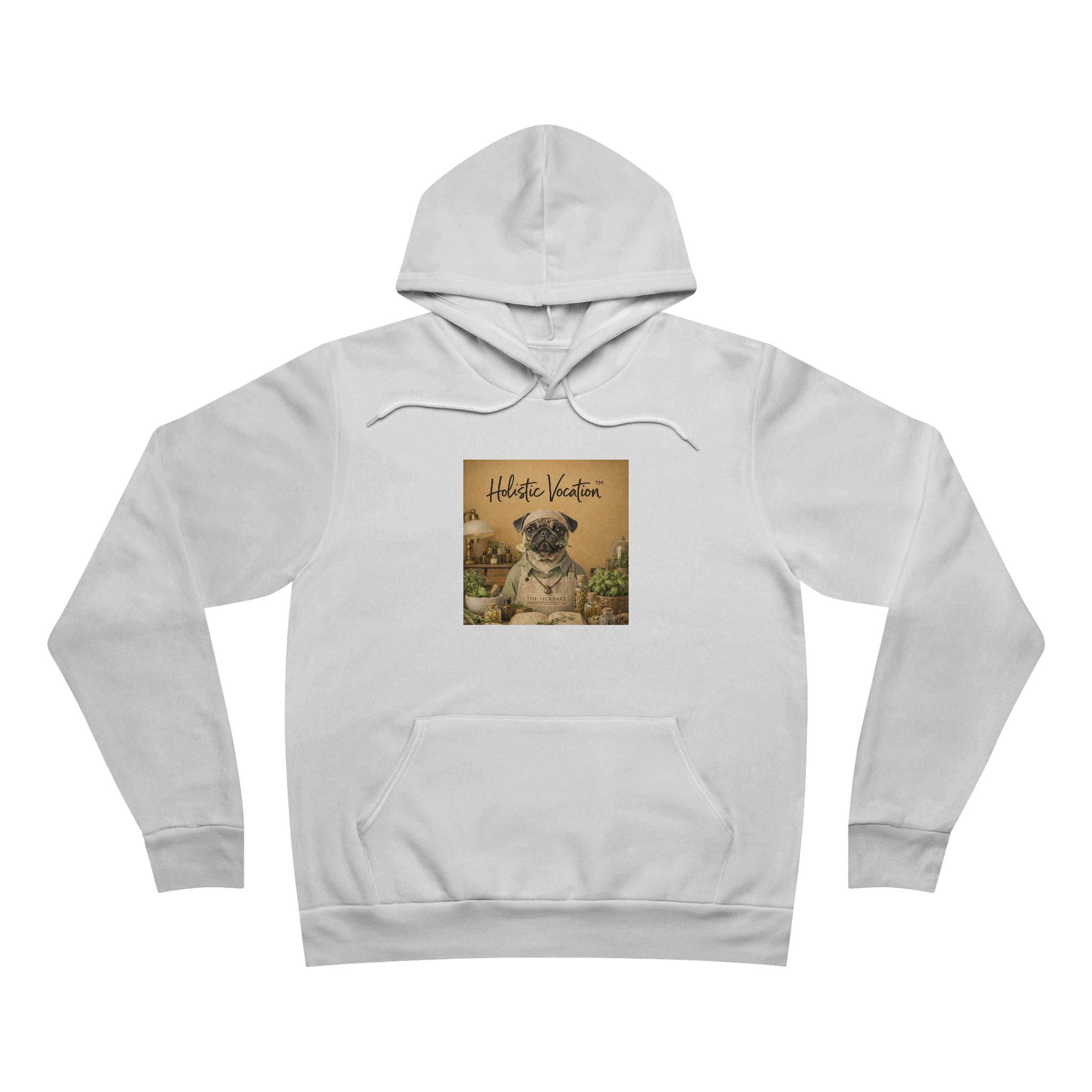 Honor your vocation Pug Garden Hoodie - 'Hello Spring' Vintage Dog Pullover