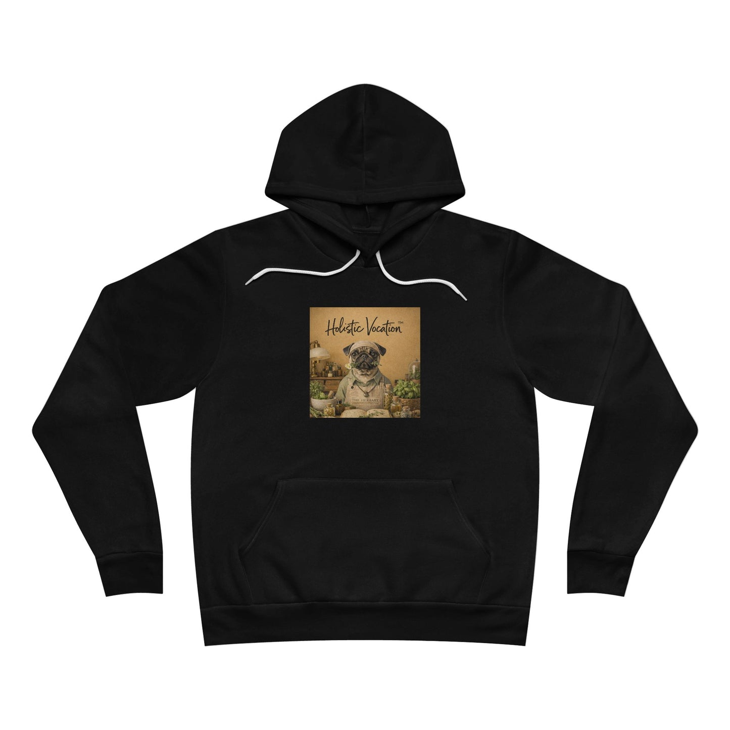 Honor your vocation Pug Garden Hoodie - 'Hello Spring' Vintage Dog Pullover