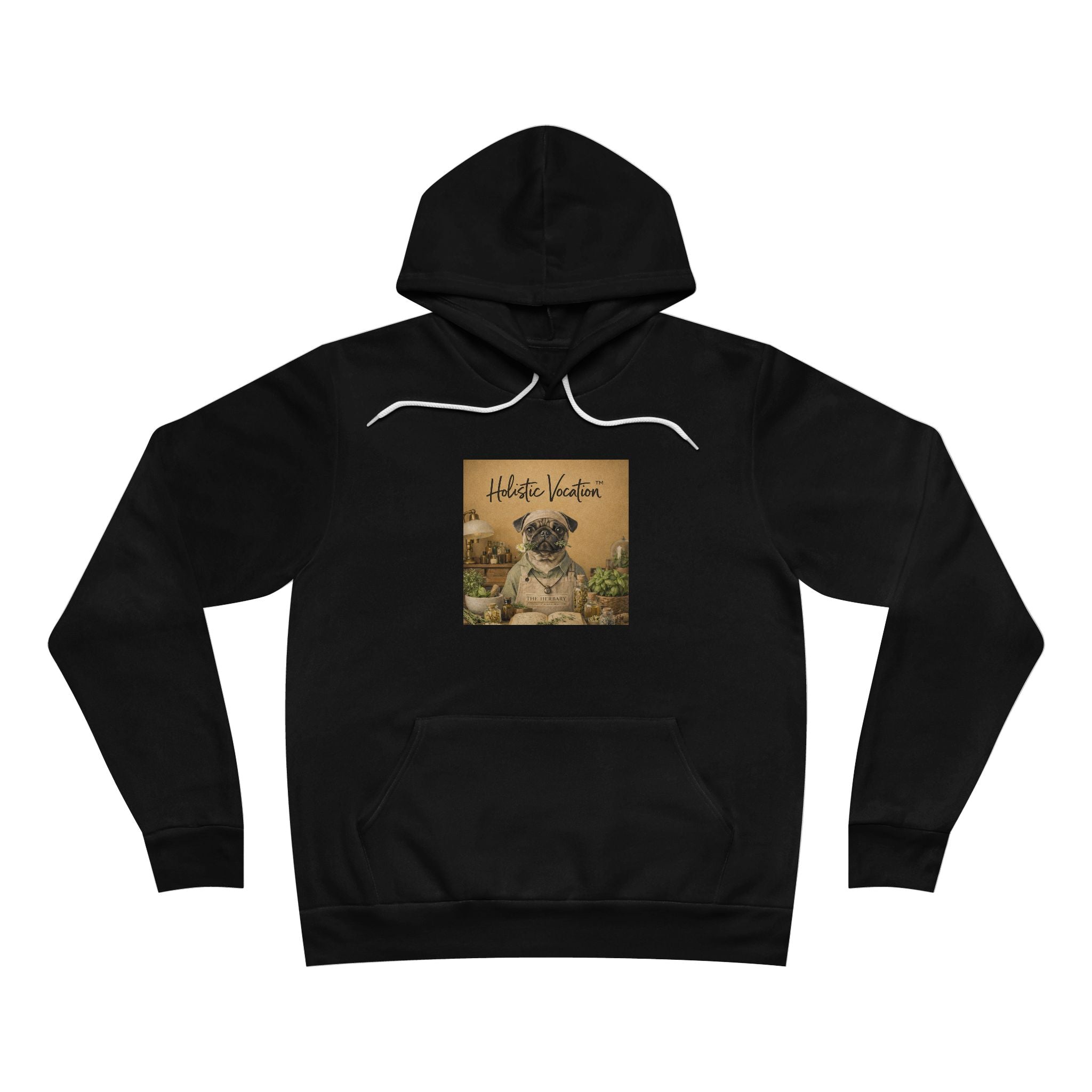 Honor your vocation Pug Garden Hoodie - 'Hello Spring' Vintage Dog Pullover