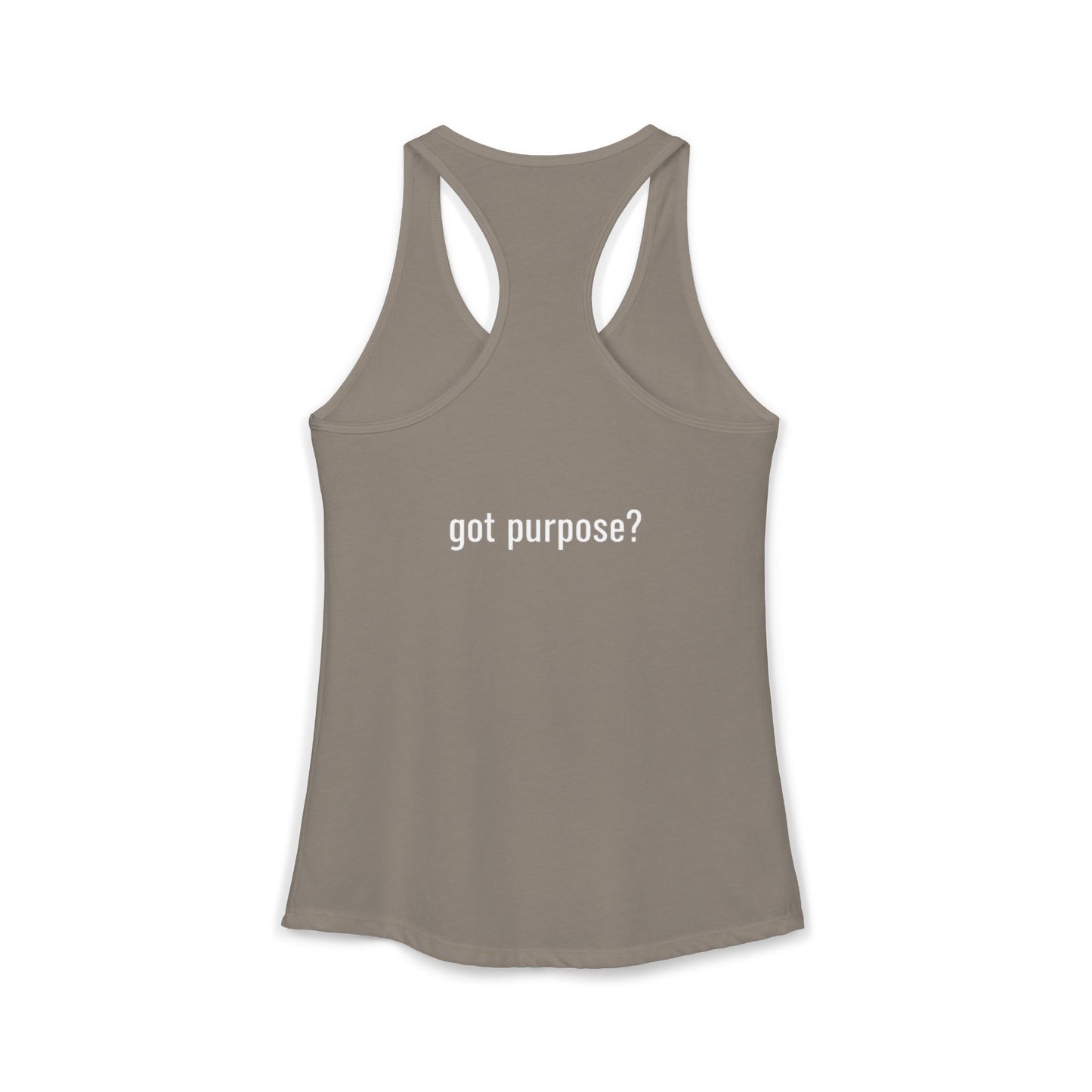 Women's Ideal Racerback Tank - White Design