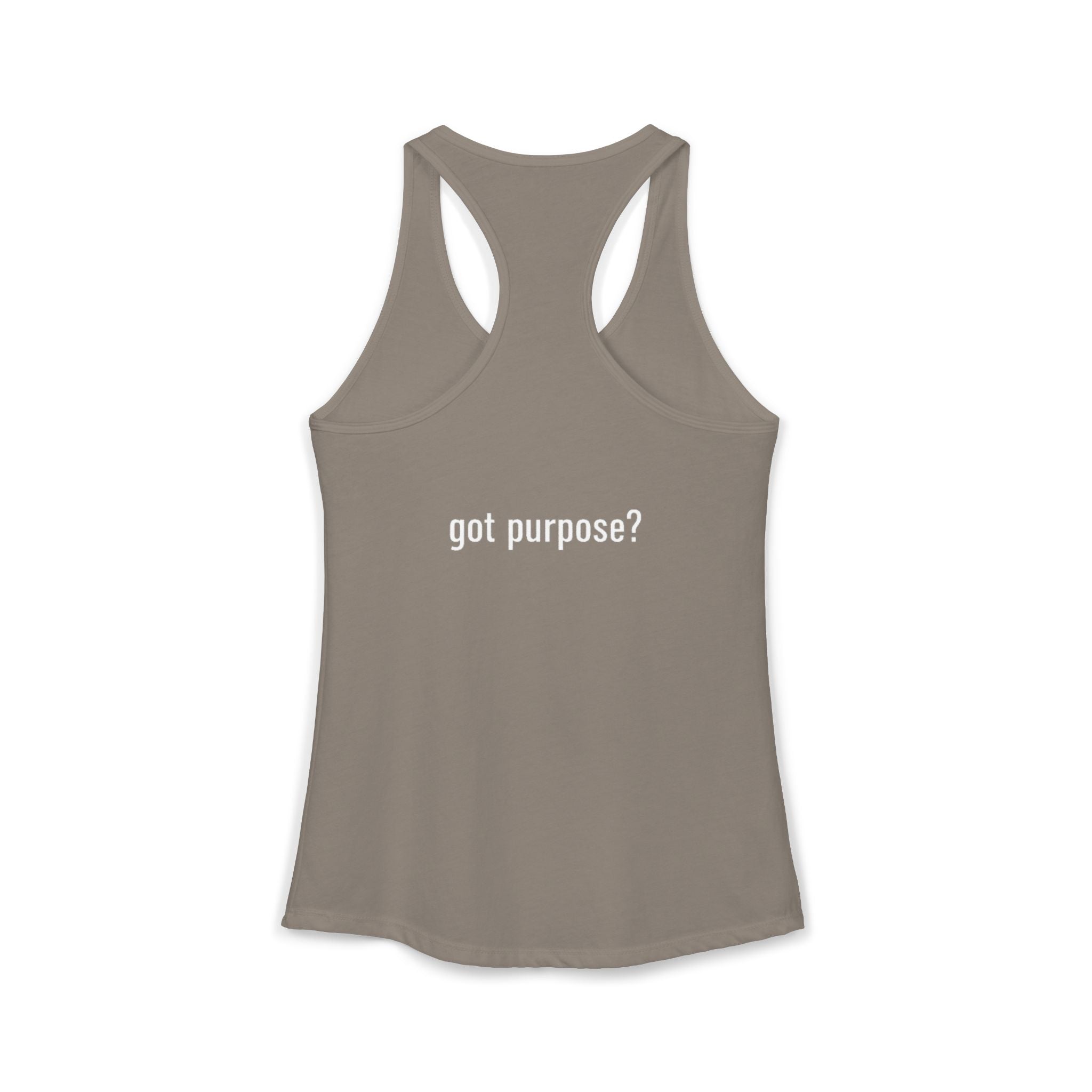 Women's Ideal Racerback Tank - White Design