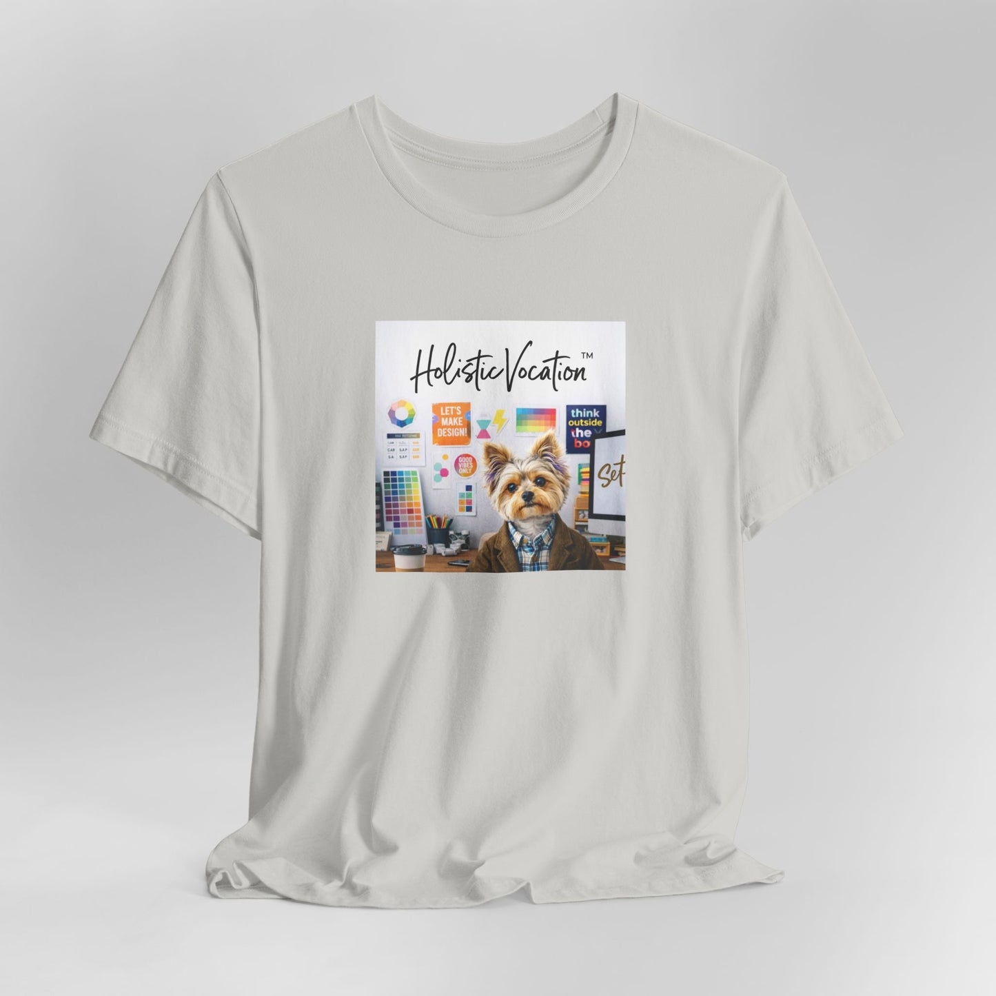 Honor your vocation Yoga Dog T-Shirt – Cute Office Pup Graphic Tee