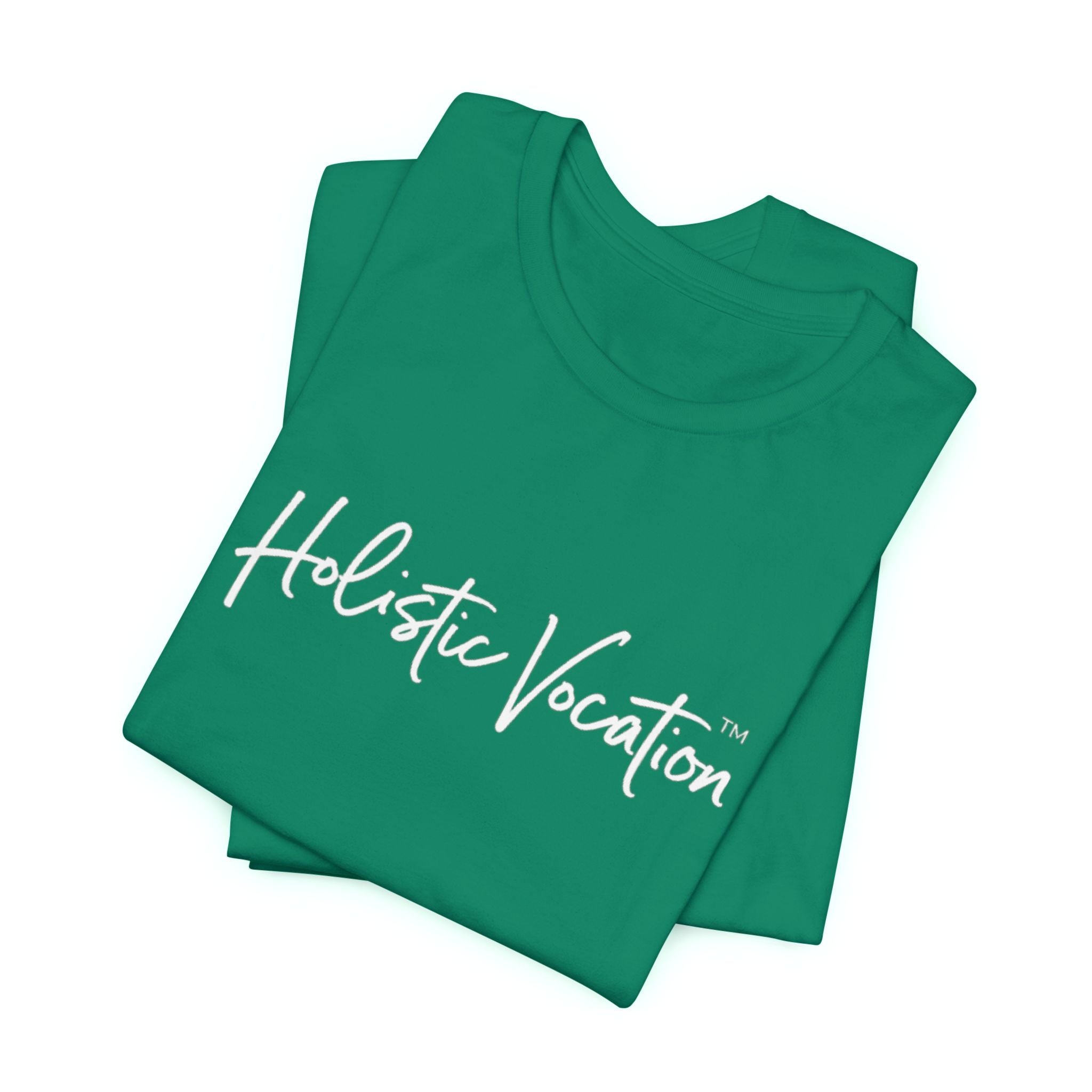Holistic Vocation Tee — Minimal Script Spiritual Wellness T‑Shirt