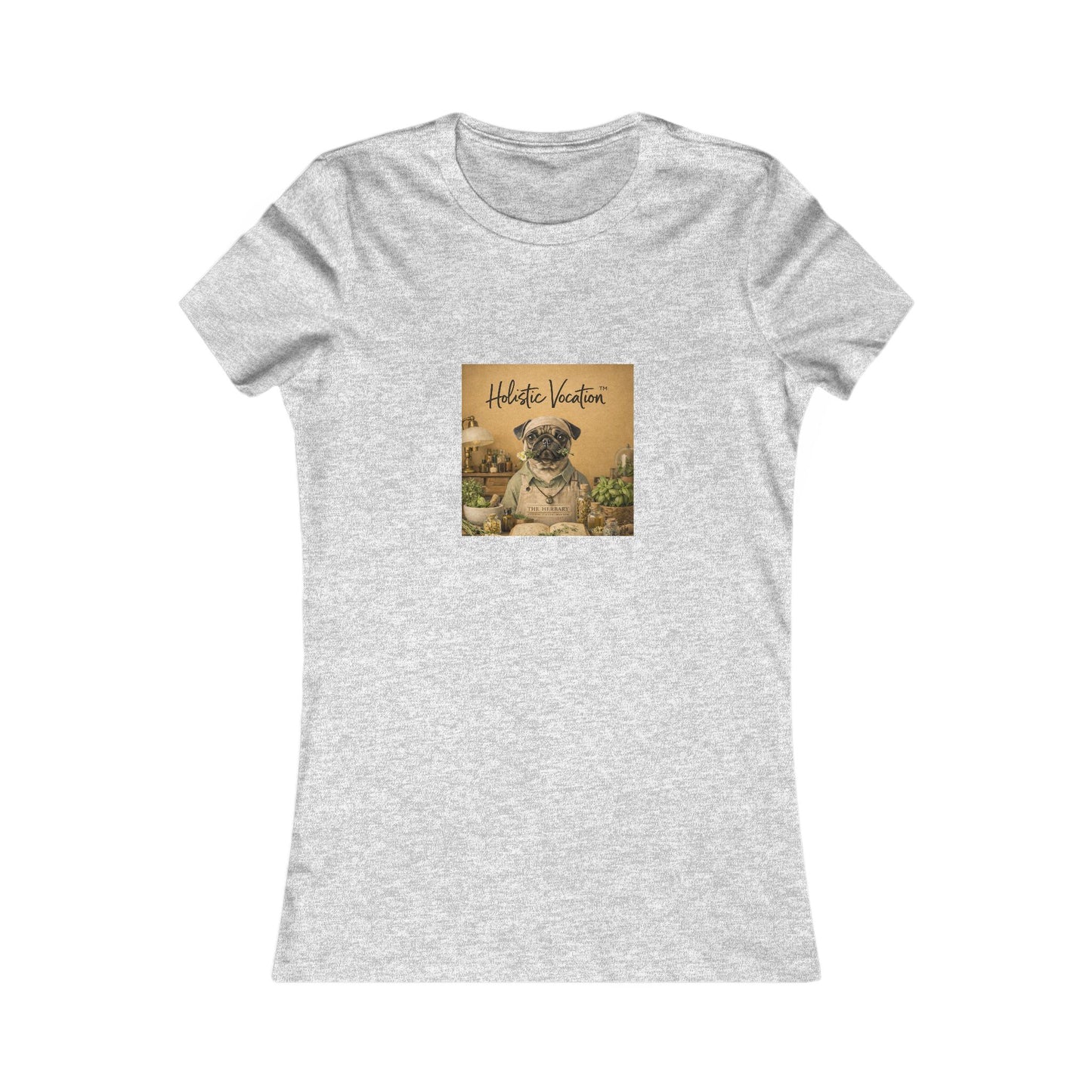 Vintage Pug Tee – 'This Is Heaven' Women's Graphic Shirt