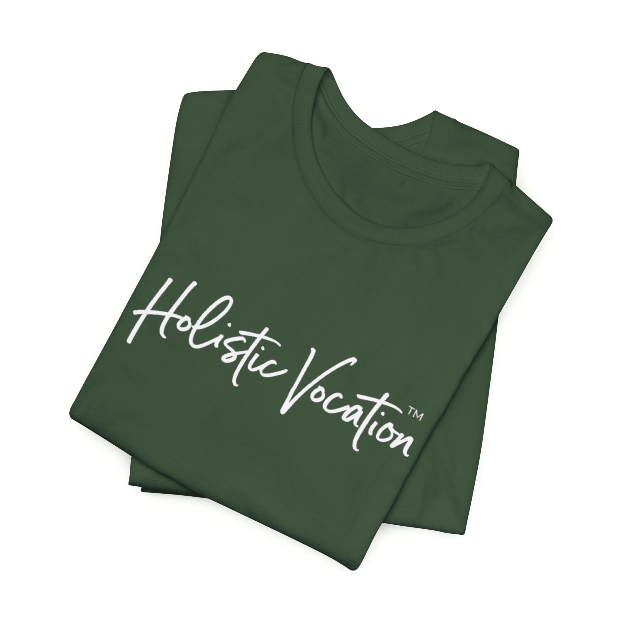 Holistic Vocation Tee — Minimal Script Spiritual Wellness T‑Shirt