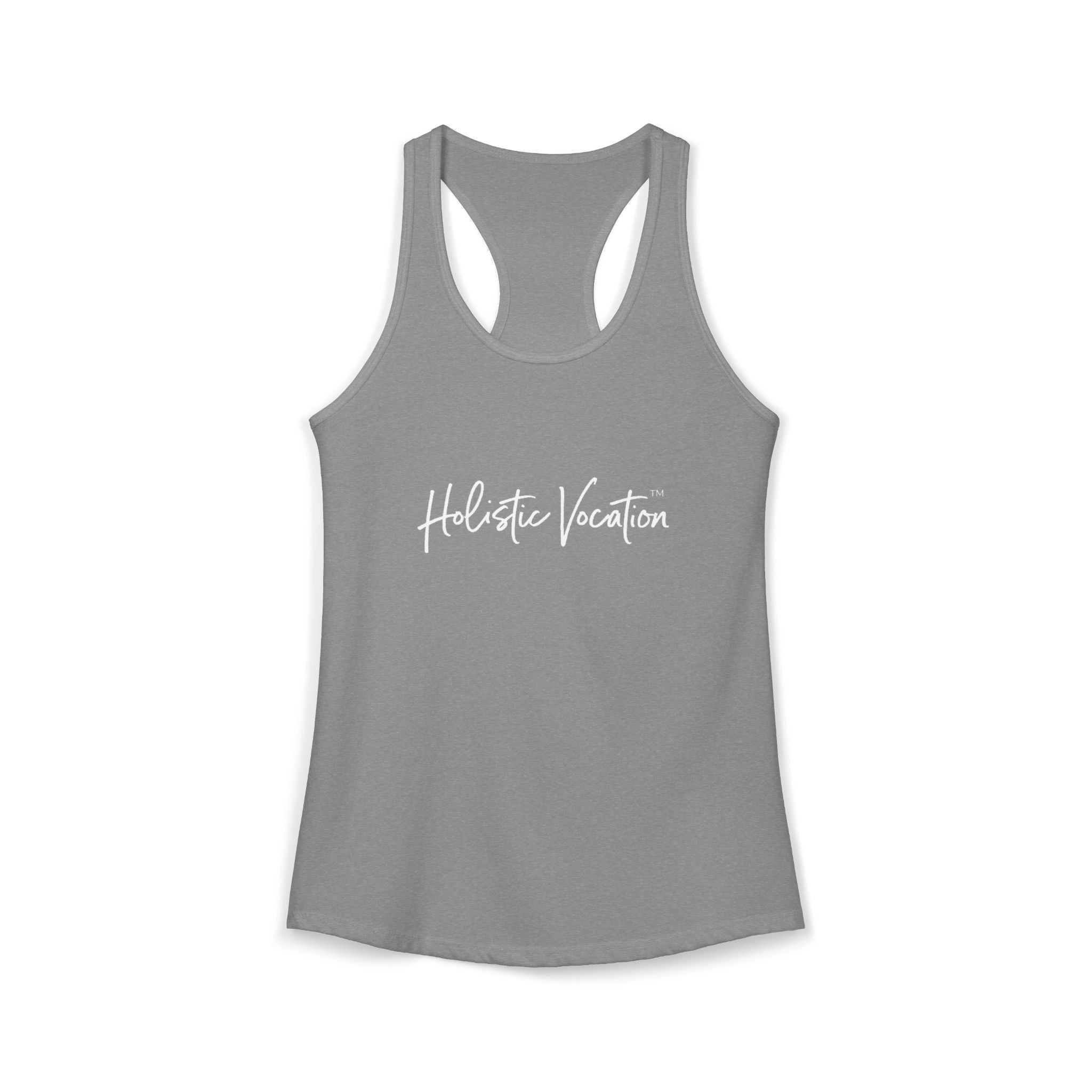 Women's Ideal Racerback Tank - White Design