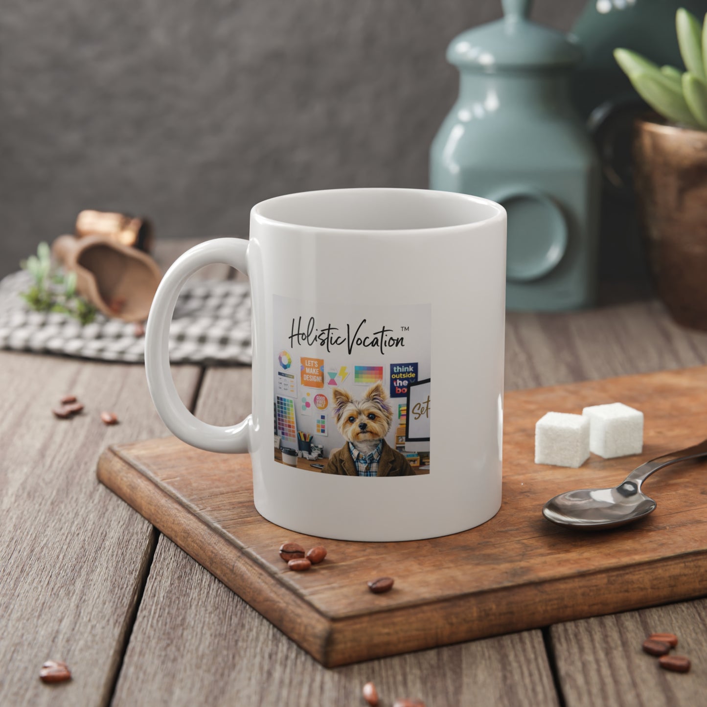 Honor your vocation Dog Desk Mug — 11oz Ceramic Coffee Cup