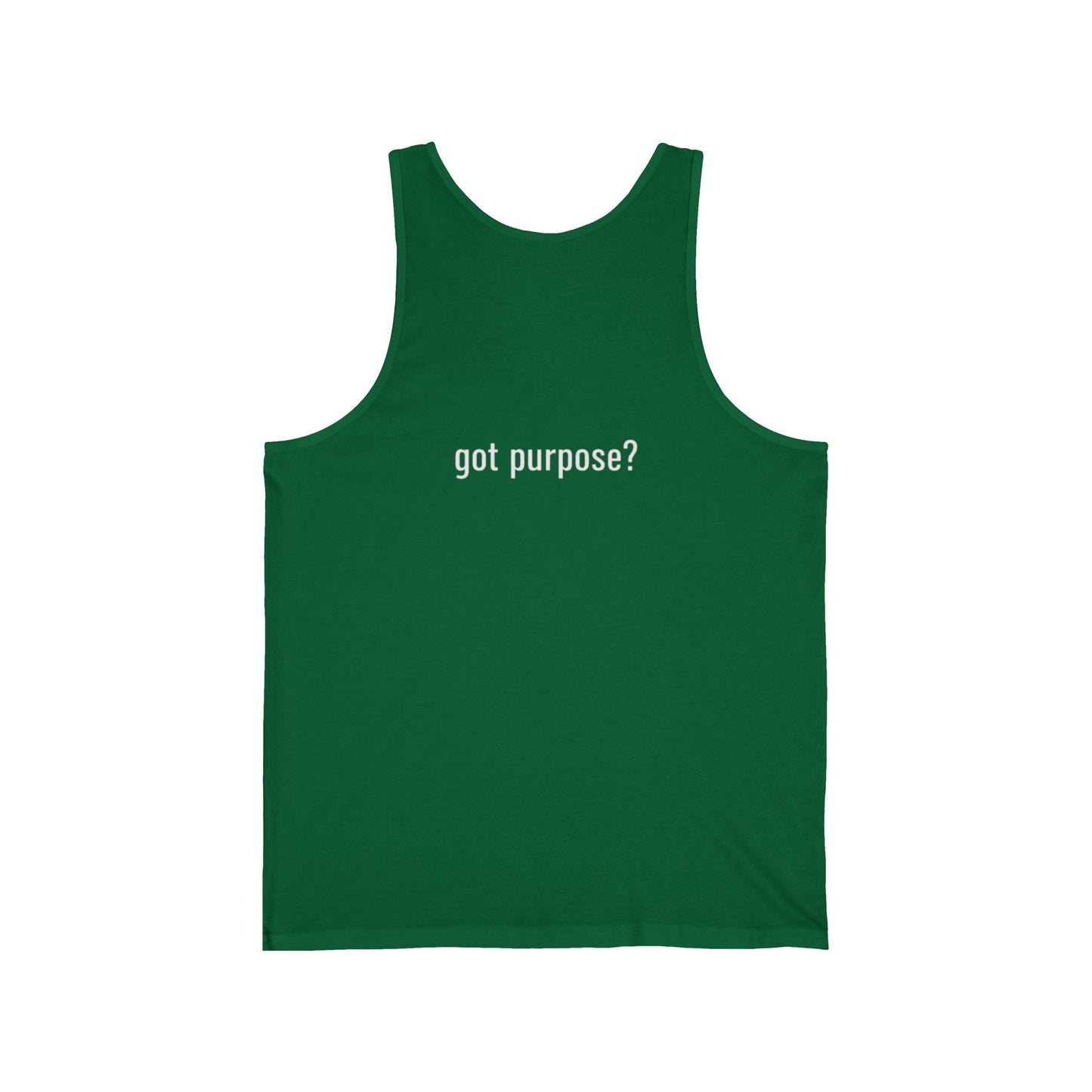 Holistic Vocation Tank Top — "got purpose?" Motivational Graphic Tank