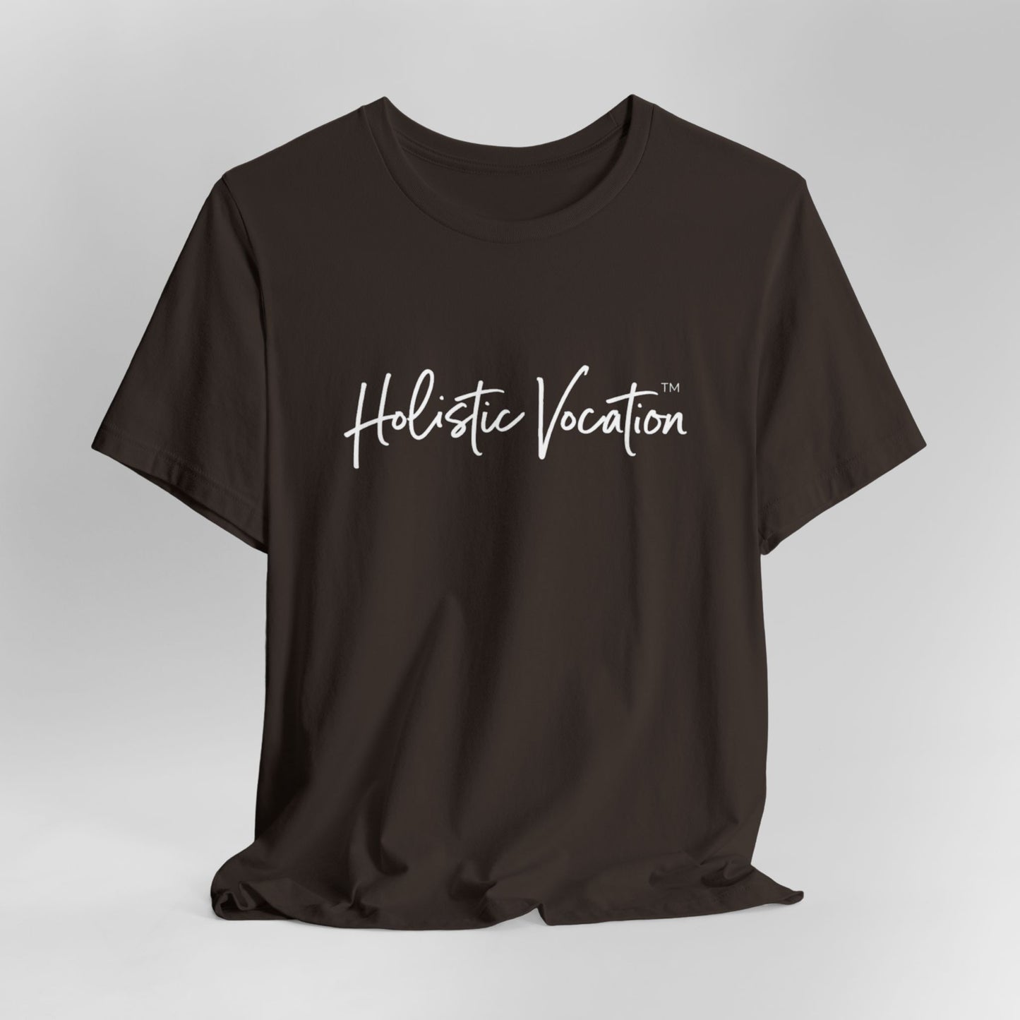 Holistic Vocation Tee — Minimal Script Spiritual Wellness T‑Shirt