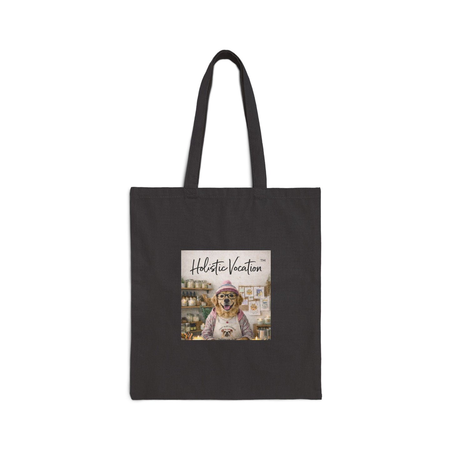 Tote Bag - "Holistic Vocation" Sloth Canvas Tote | Cute Travel & Eco Grocery Bag