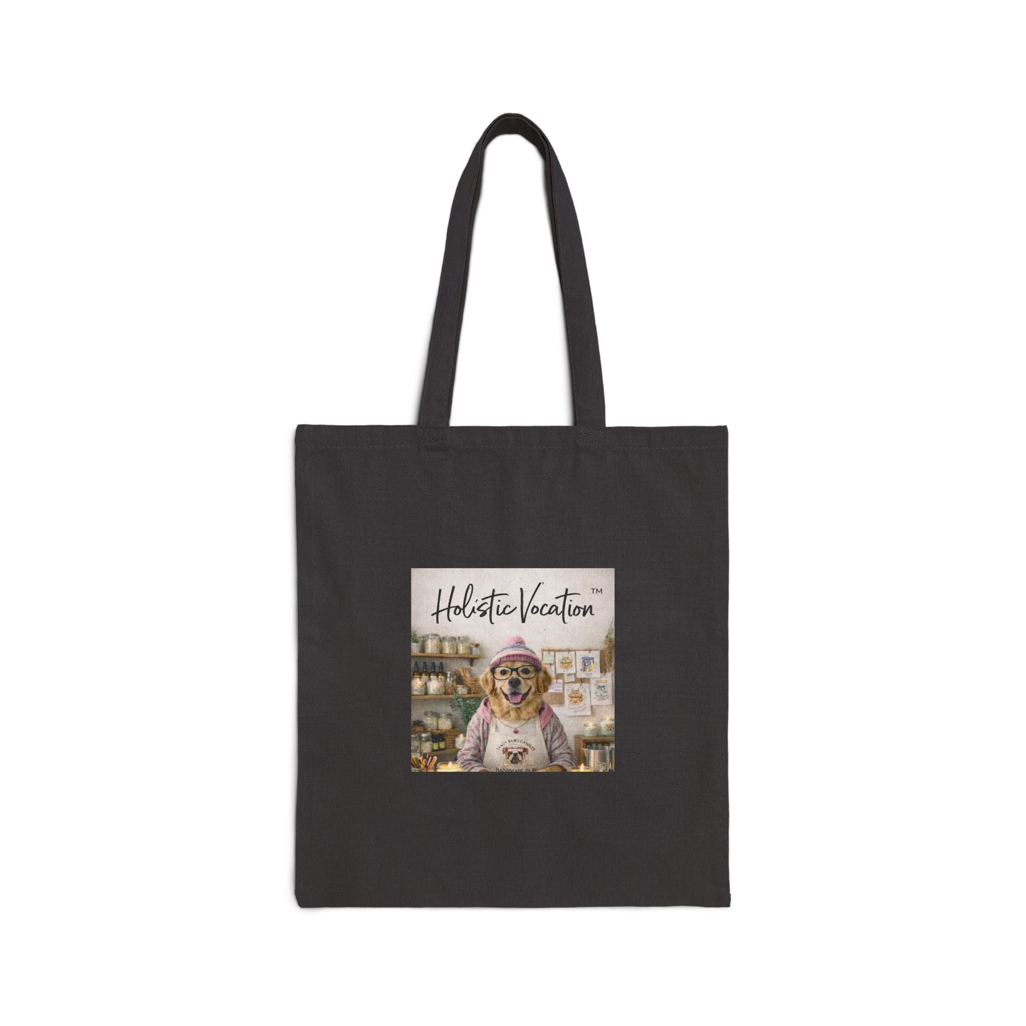 Tote Bag - "Holistic Vocation" Sloth Canvas Tote | Cute Travel & Eco Grocery Bag