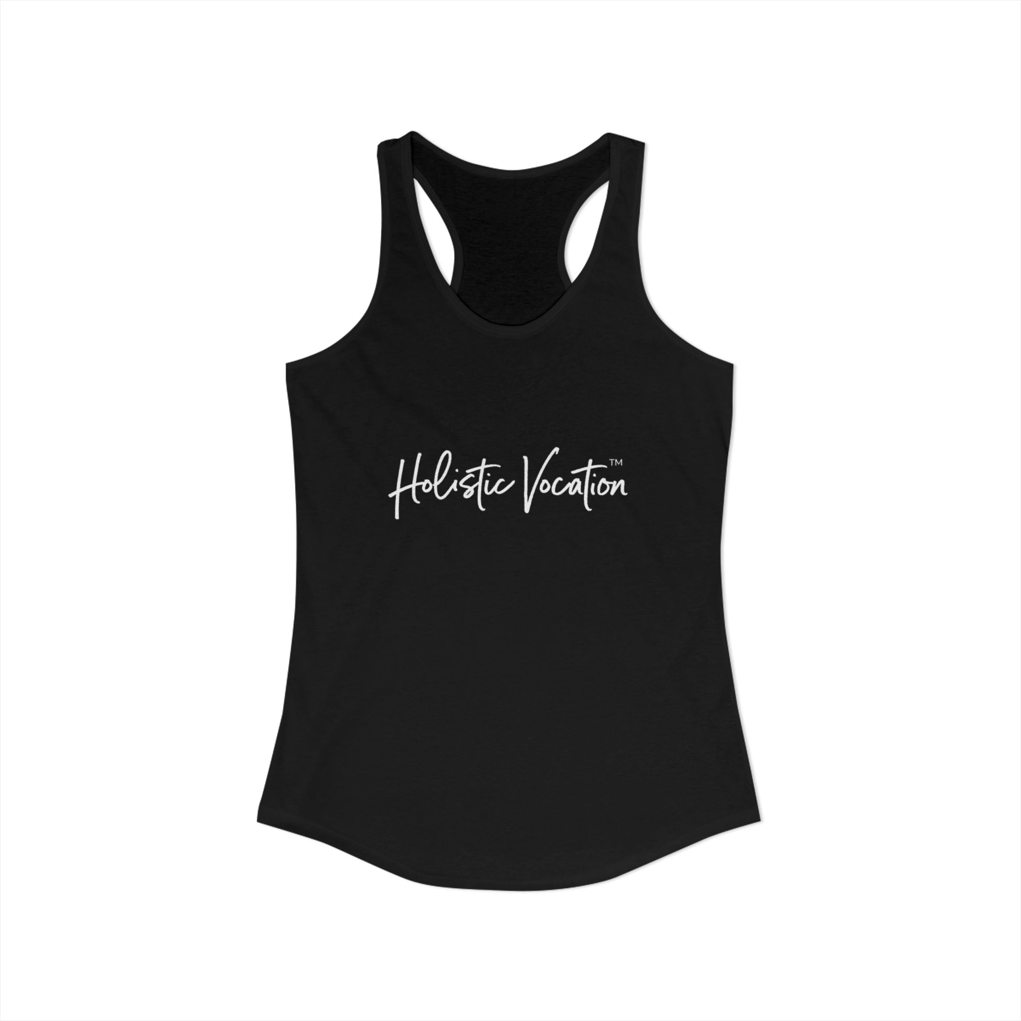 Women's Ideal Racerback Tank - White Design