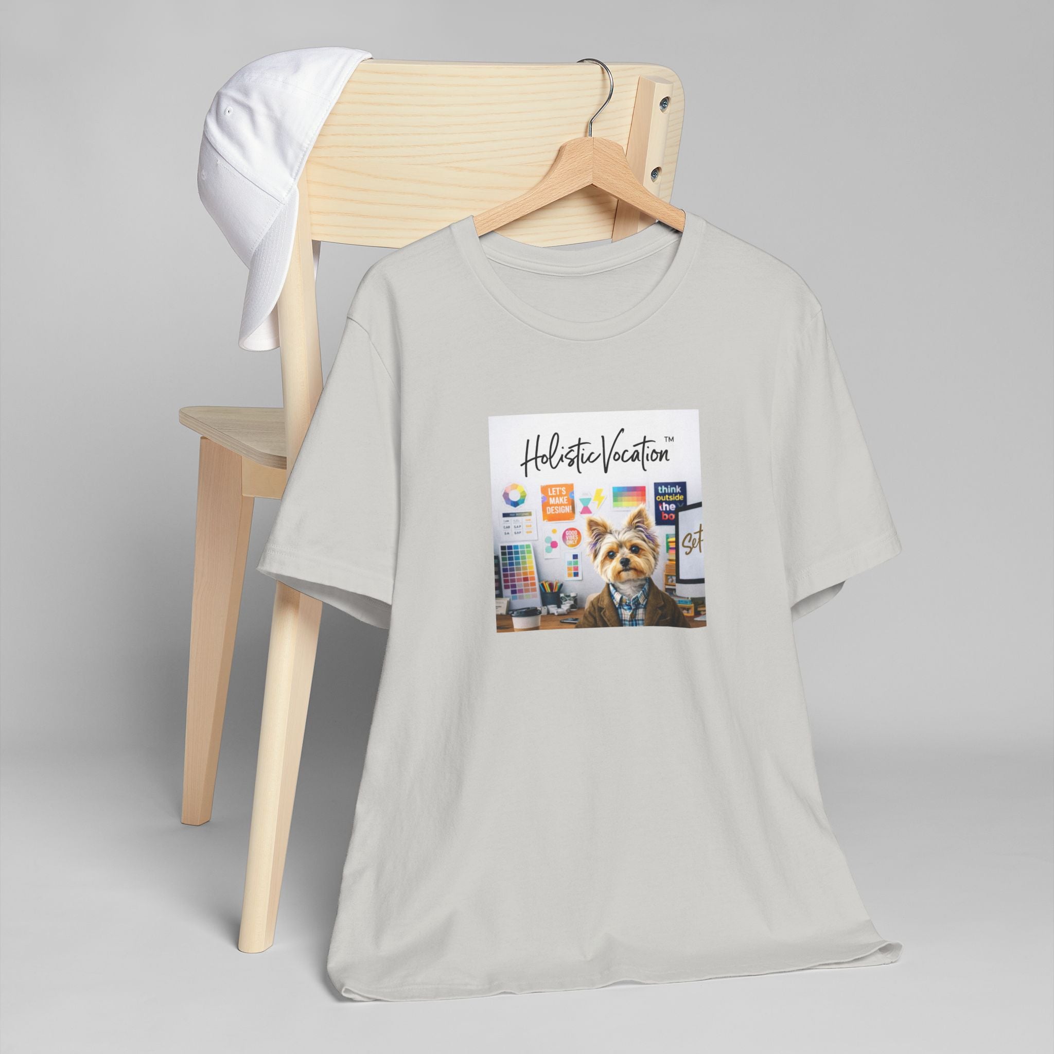 Honor your vocation Yoga Dog T-Shirt – Cute Office Pup Graphic Tee