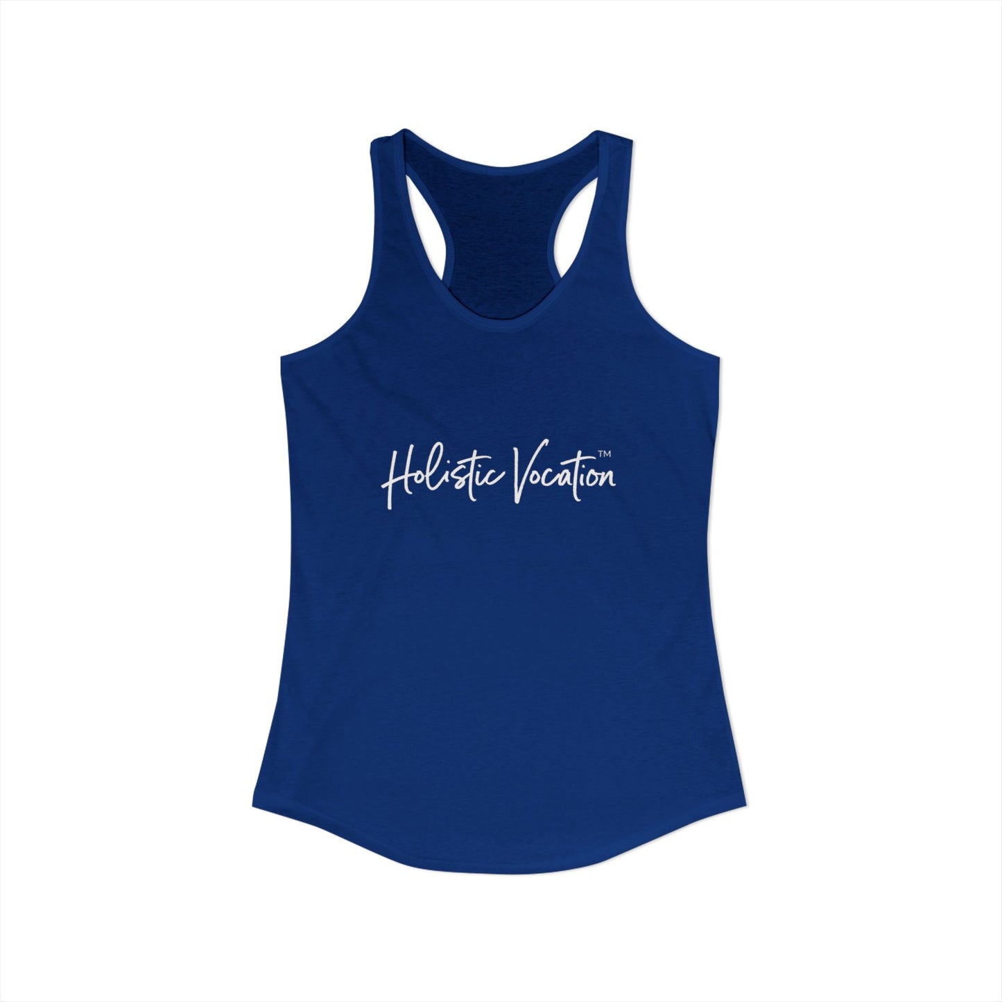 Women's Ideal Racerback Tank - White Design