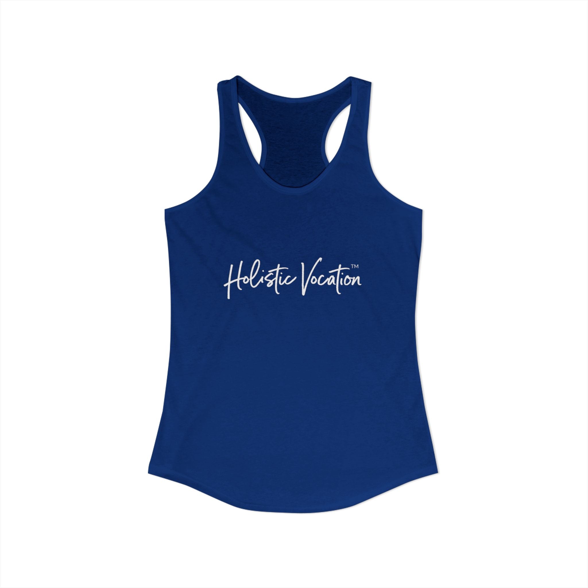 Women's Ideal Racerback Tank - White Design