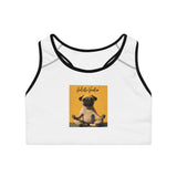 Honor your vocation Pug Meditation Sports Bra