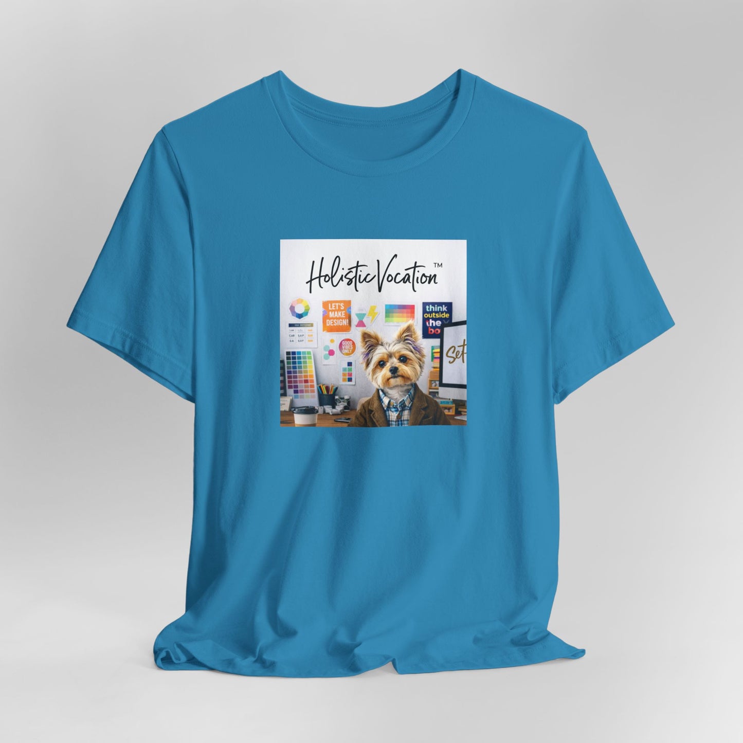 Honor your vocation Yoga Dog T-Shirt – Cute Office Pup Graphic Tee