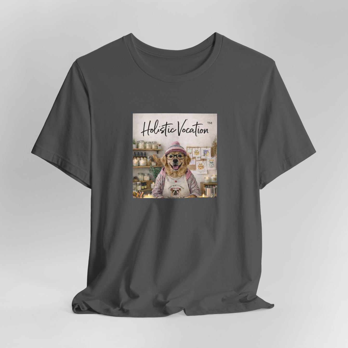 Dog Baker T‑Shirt — "Holistic Vocation" Cute Puppy Baker Graphic Tee