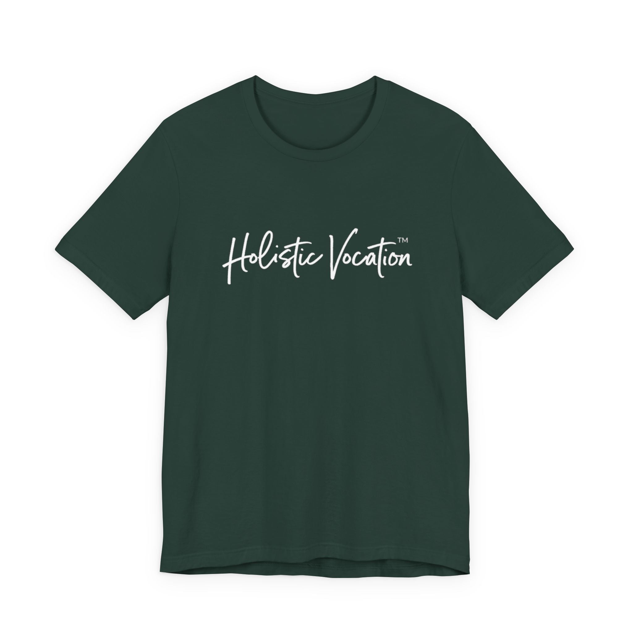 Holistic Vocation Tee — Minimal Script Spiritual Wellness T‑Shirt