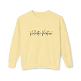 Crewneck Sweatshirt — 'Holistic Vocation' Front + 'got purpose?' Back Minimal Motivational Pullover