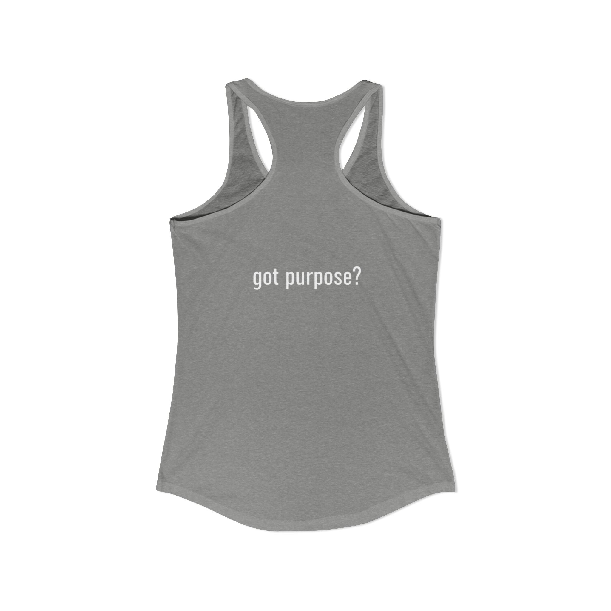 Women's Ideal Racerback Tank - White Design