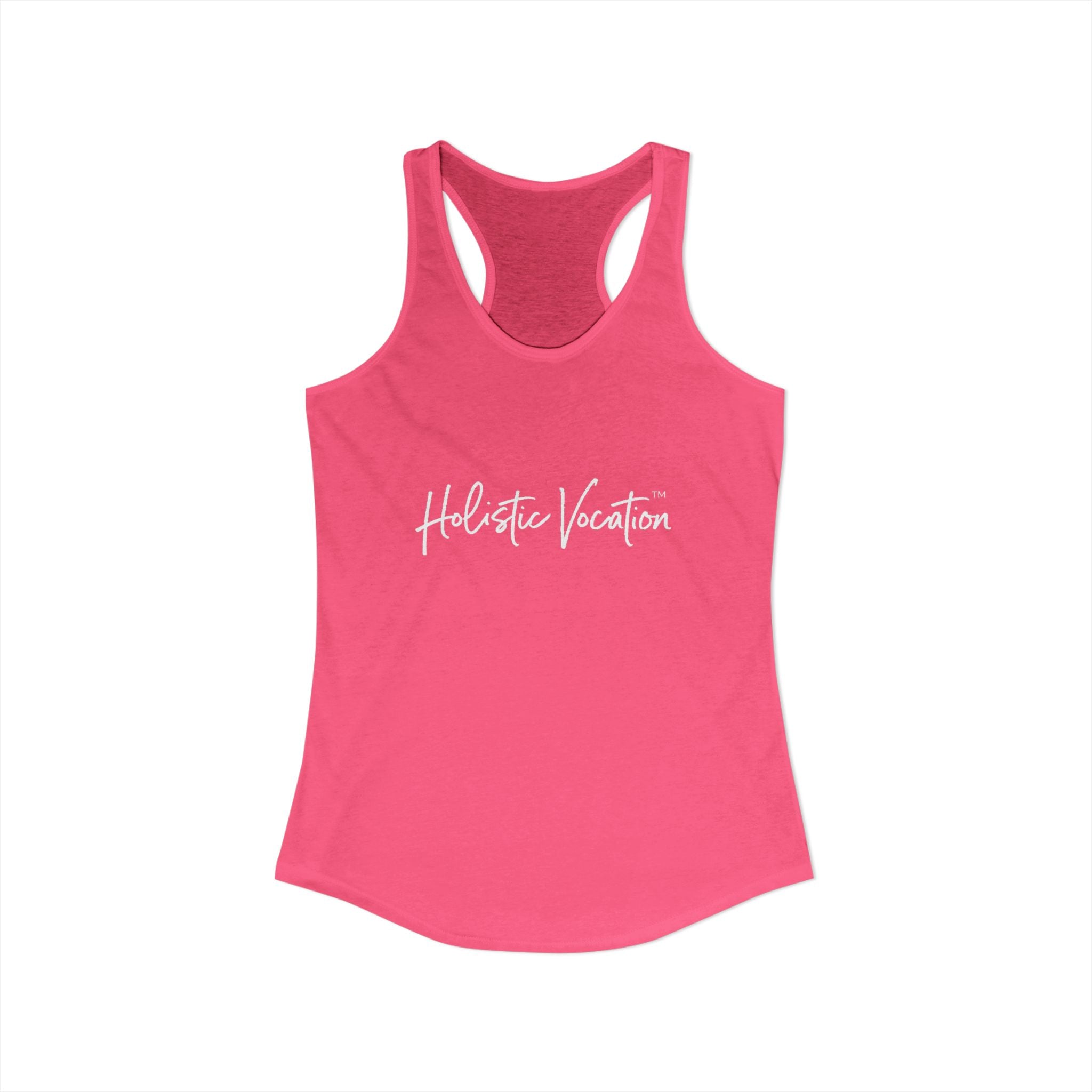 Women's Ideal Racerback Tank - White Design