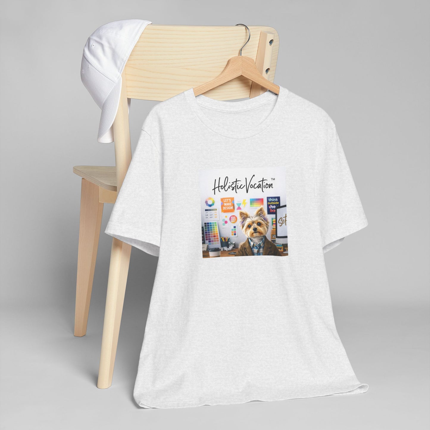 Honor your vocation Yoga Dog T-Shirt – Cute Office Pup Graphic Tee