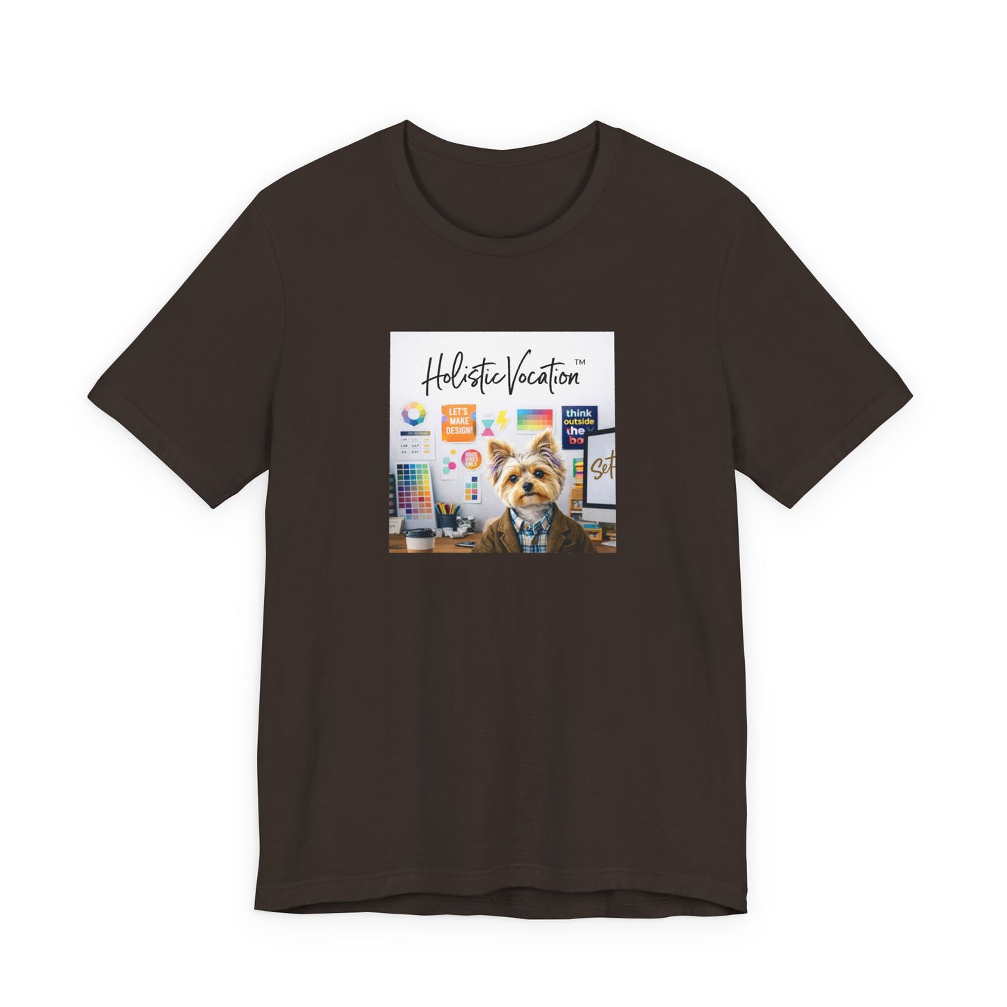 Honor your vocation Yoga Dog T-Shirt – Cute Office Pup Graphic Tee