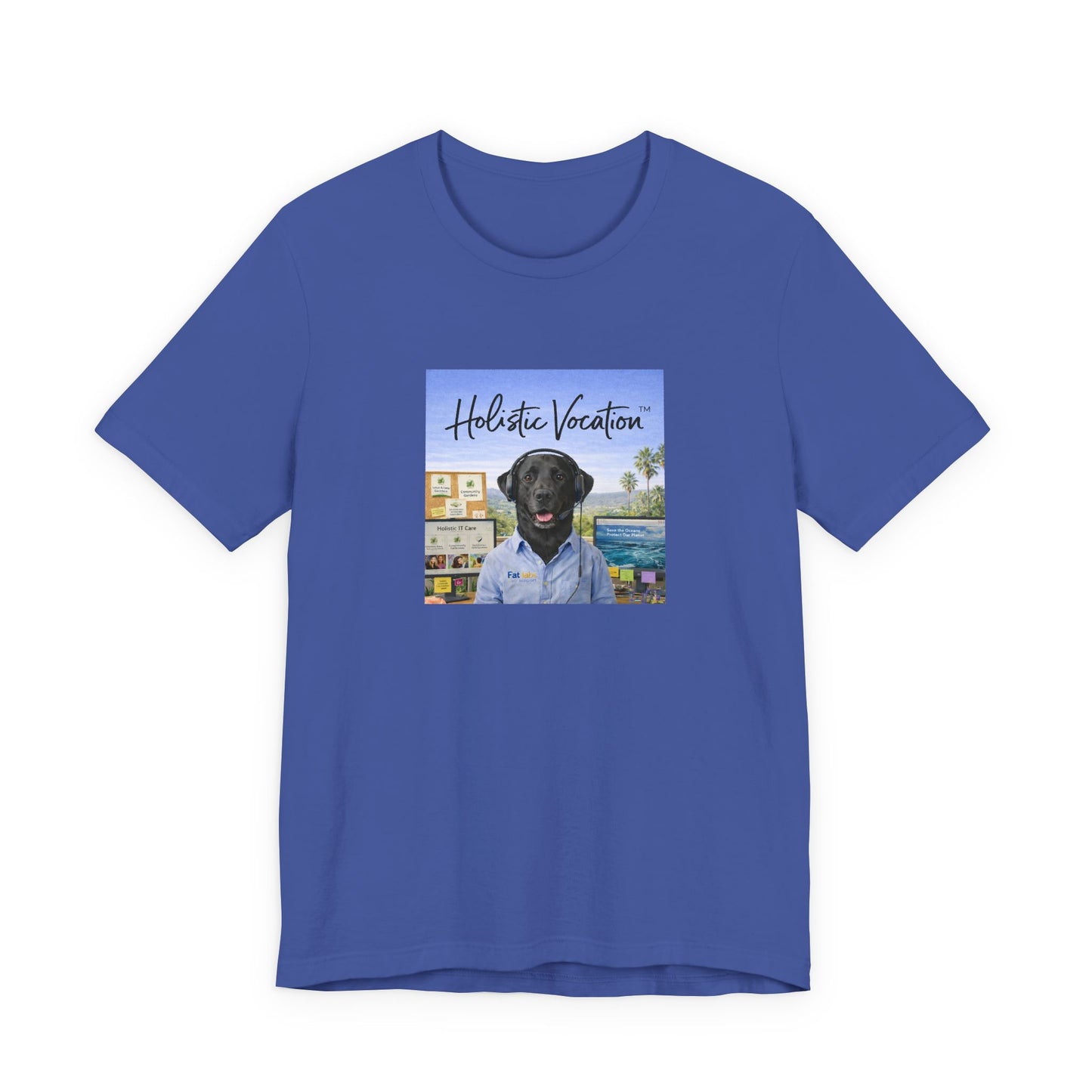 Holistic Vocation T-Shirt — Black Labrador Beach Portrait Tee