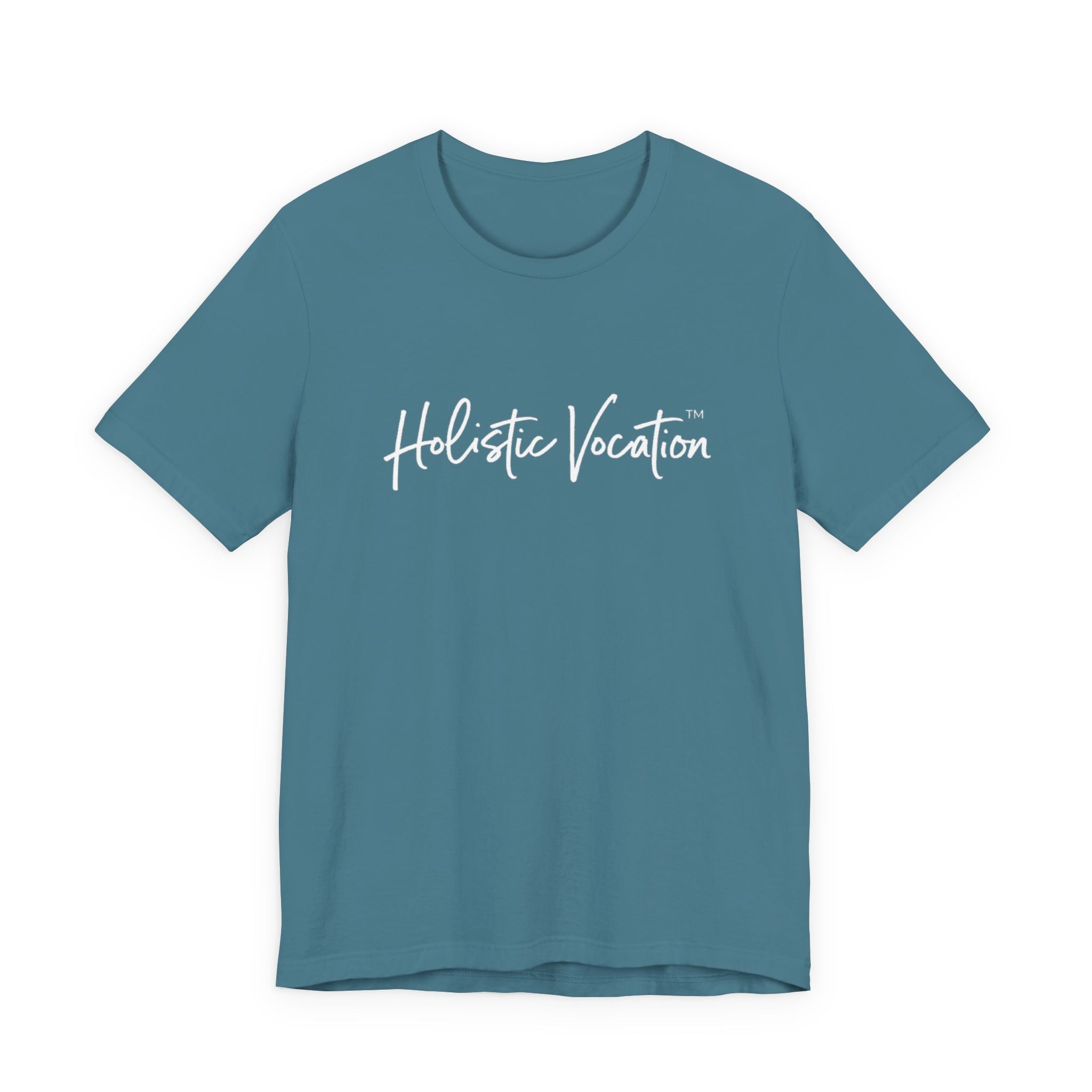 Holistic Vocation Tee — Minimal Script Spiritual Wellness T‑Shirt