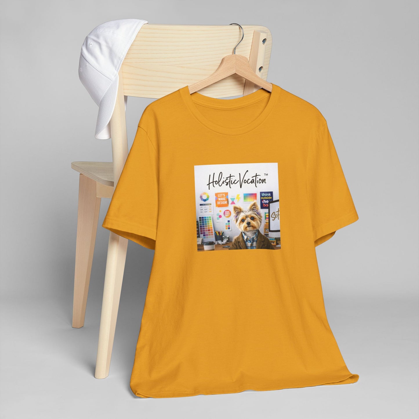 Honor your vocation Yoga Dog T-Shirt – Cute Office Pup Graphic Tee