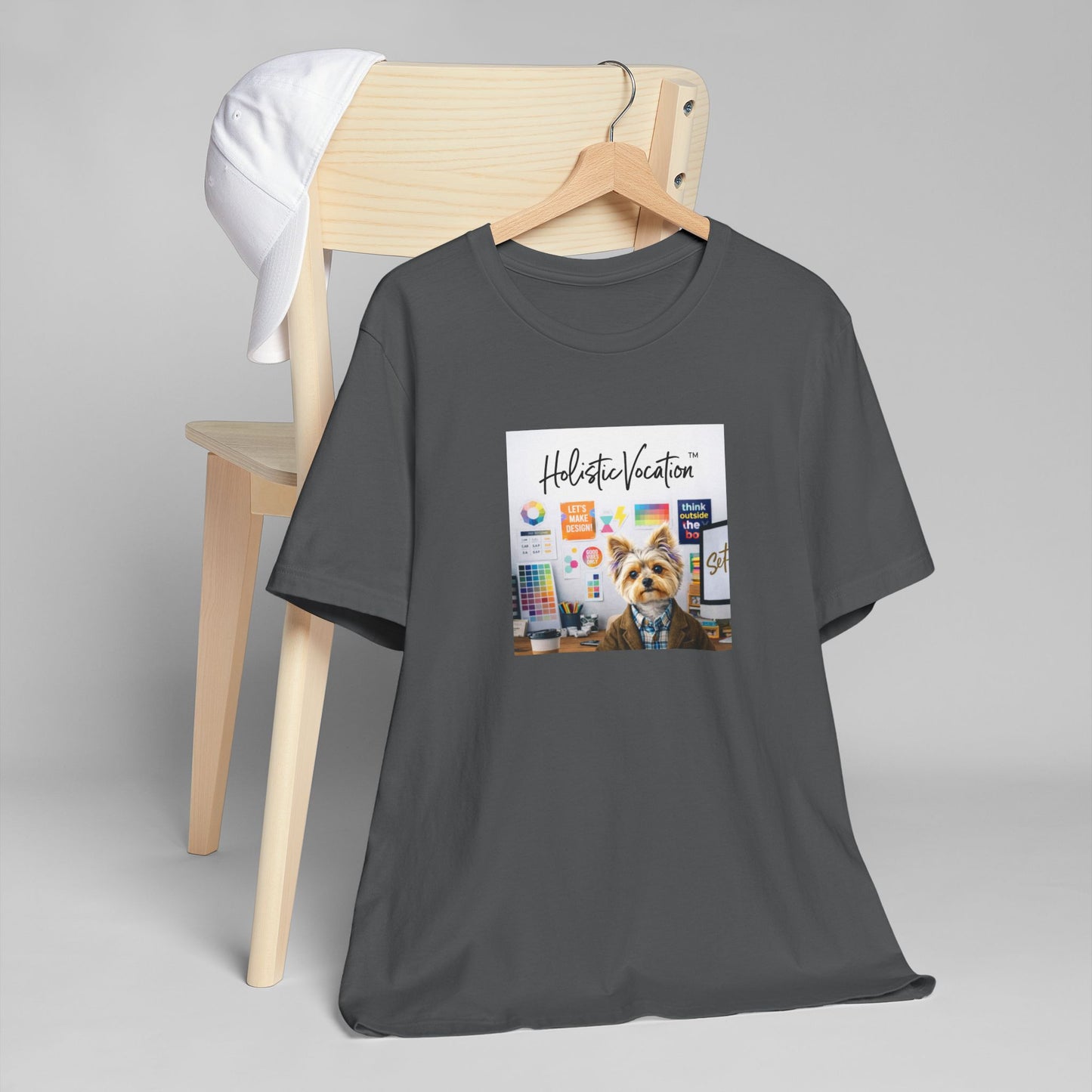 Honor your vocation Yoga Dog T-Shirt – Cute Office Pup Graphic Tee