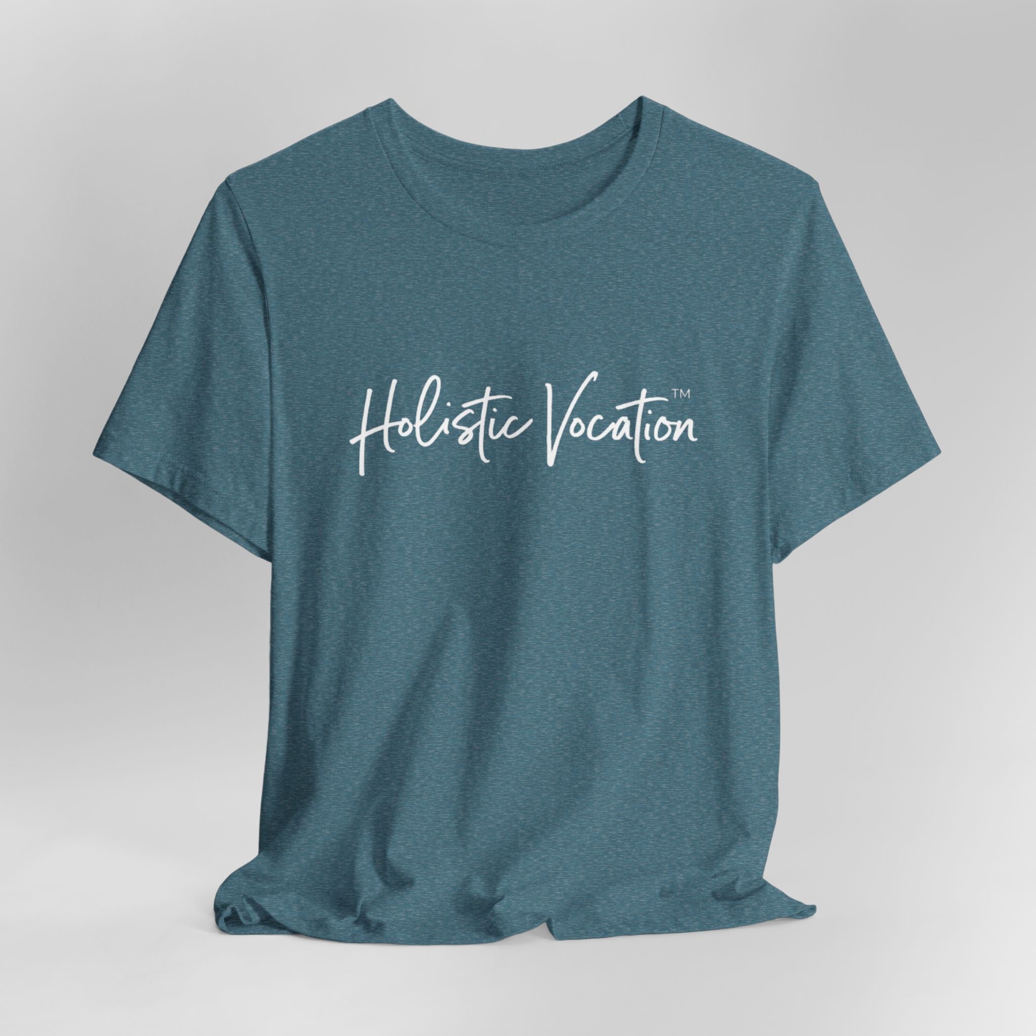 Holistic Vocation Tee — Minimal Script Spiritual Wellness T‑Shirt
