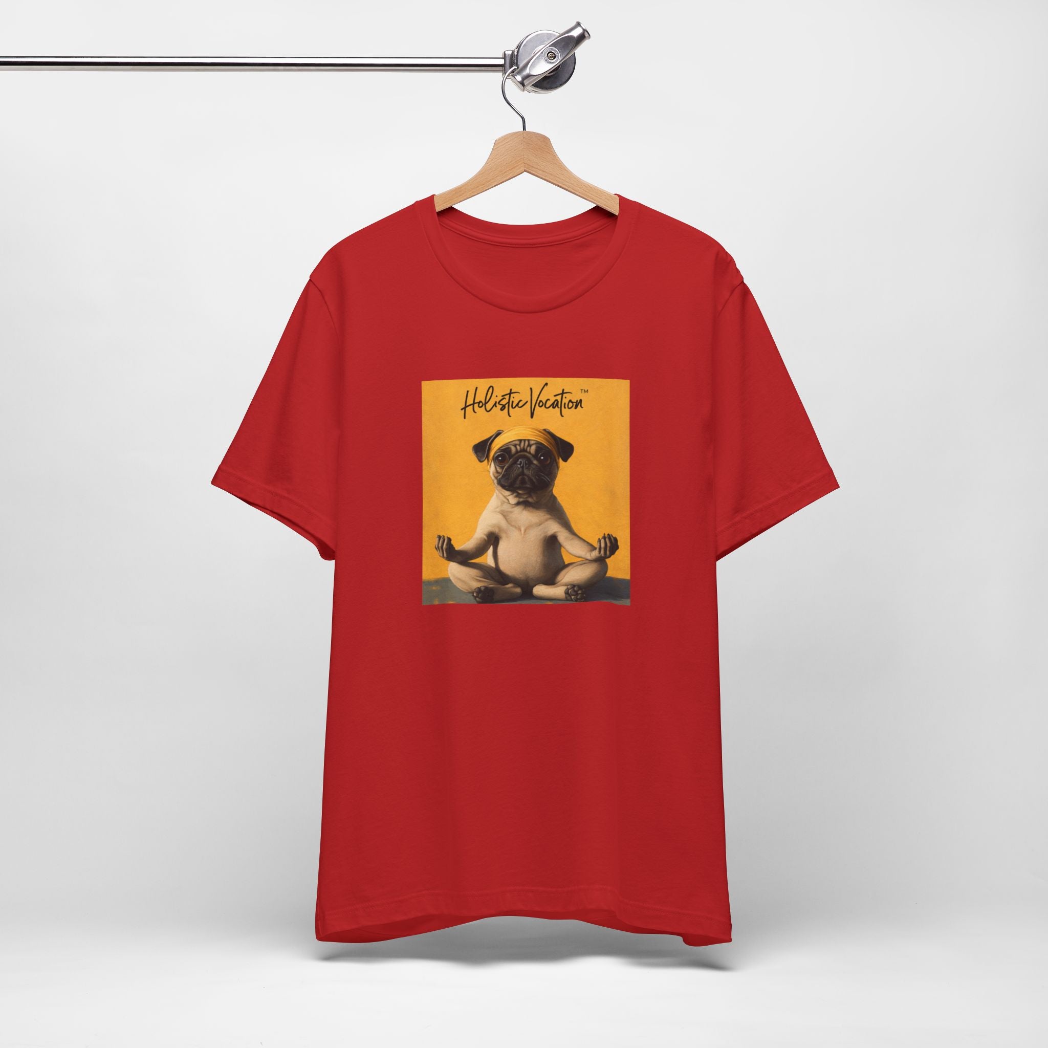 Honor your vocation Pug Meditation Tee - "Holistic Vocation" Graphic T-Shirt