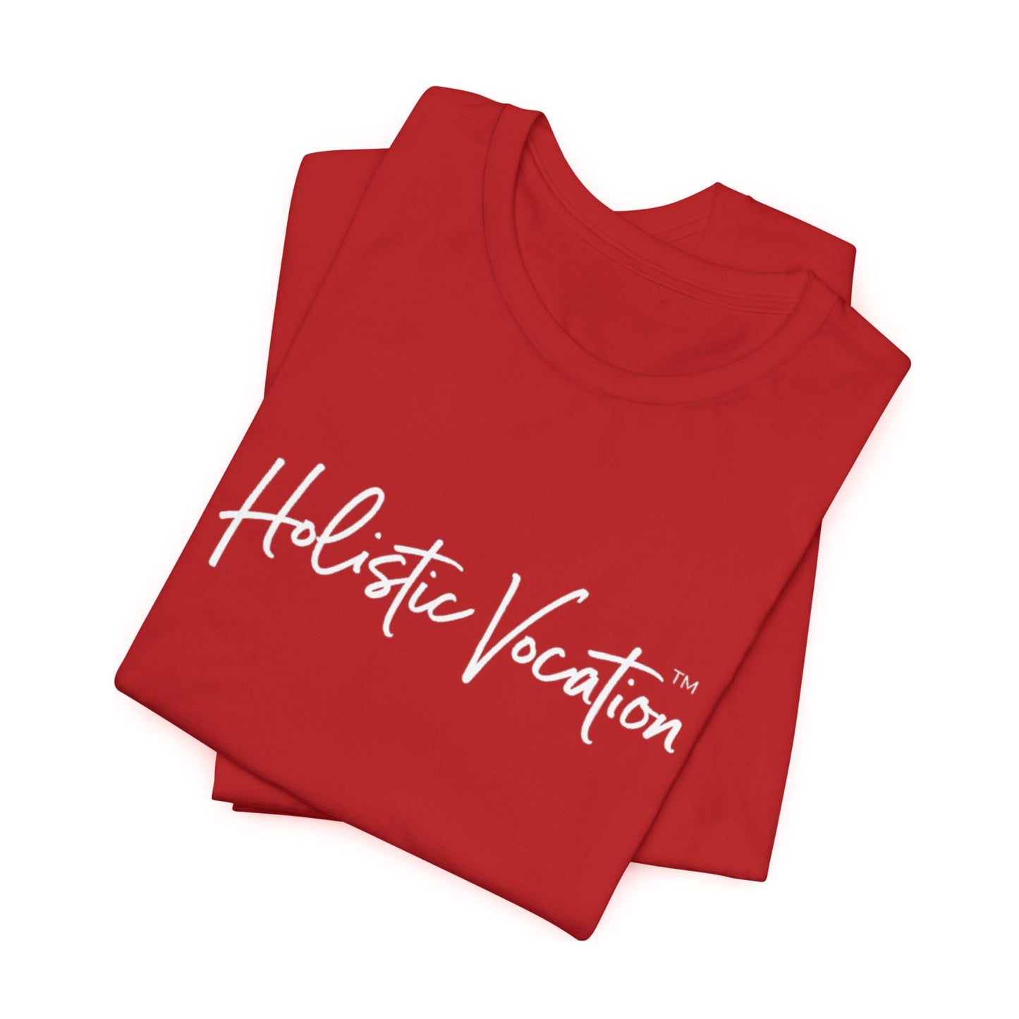 Holistic Vocation Tee — Minimal Script Spiritual Wellness T‑Shirt