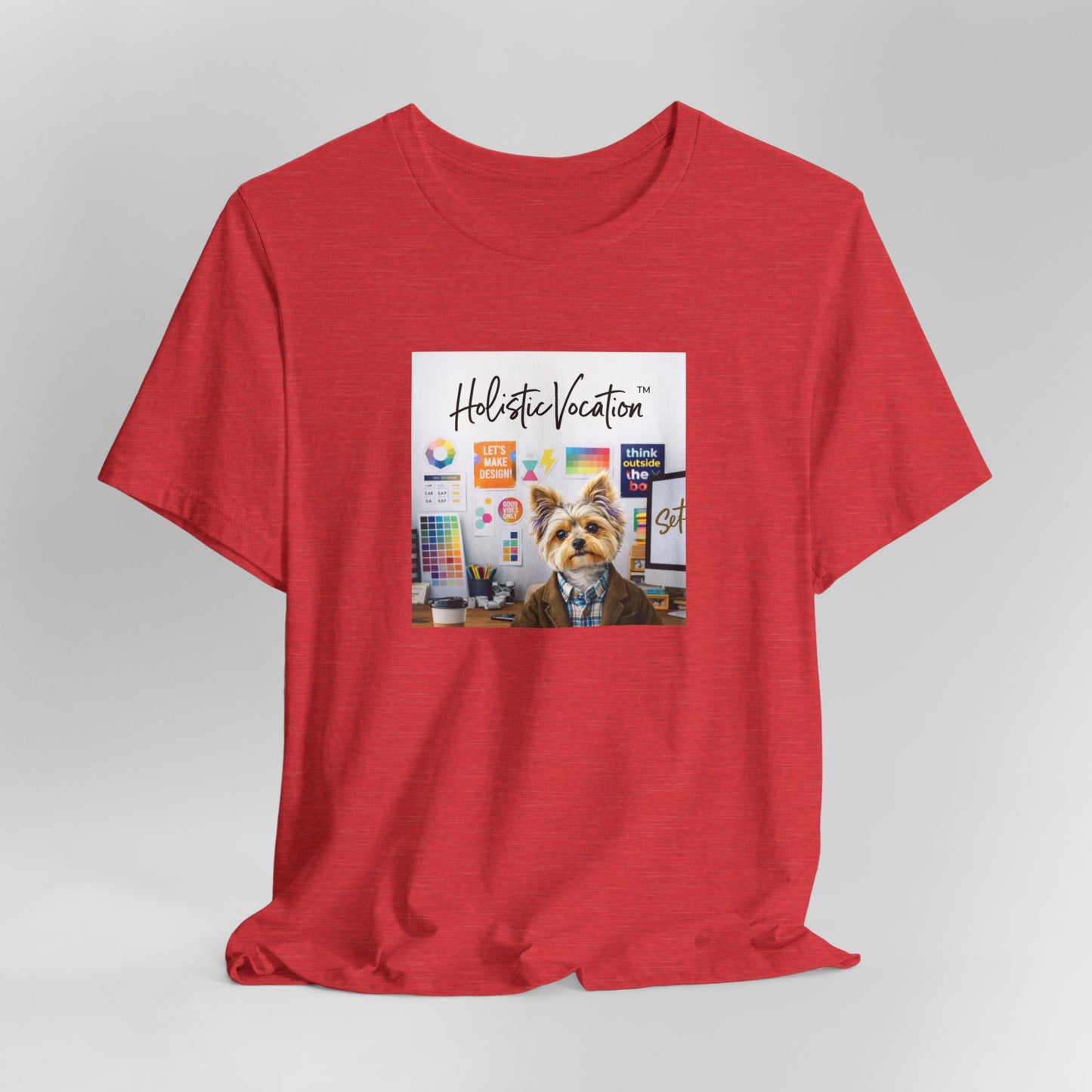 Honor your vocation Yoga Dog T-Shirt – Cute Office Pup Graphic Tee