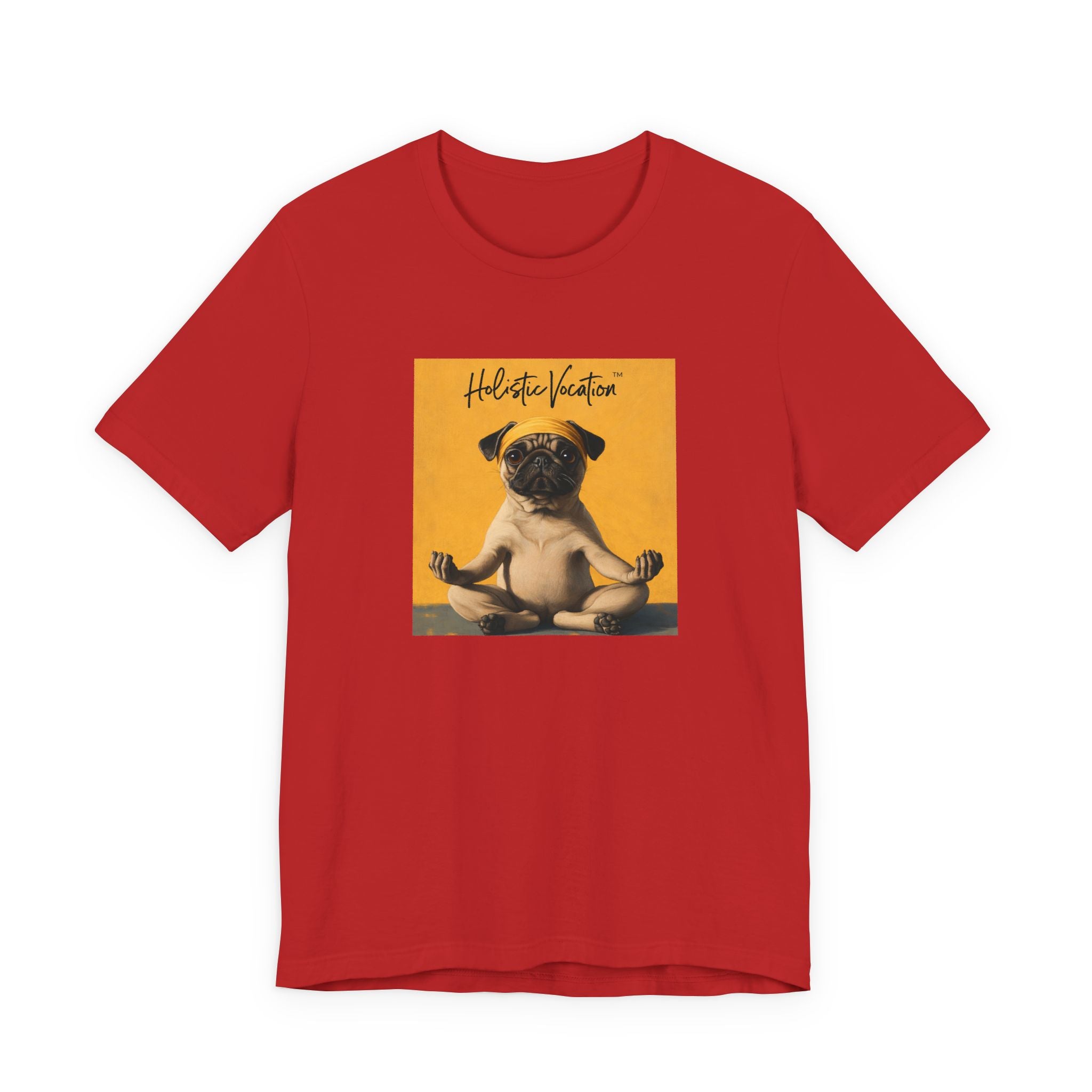 Honor your vocation Pug Meditation Tee - "Holistic Vocation" Graphic T-Shirt