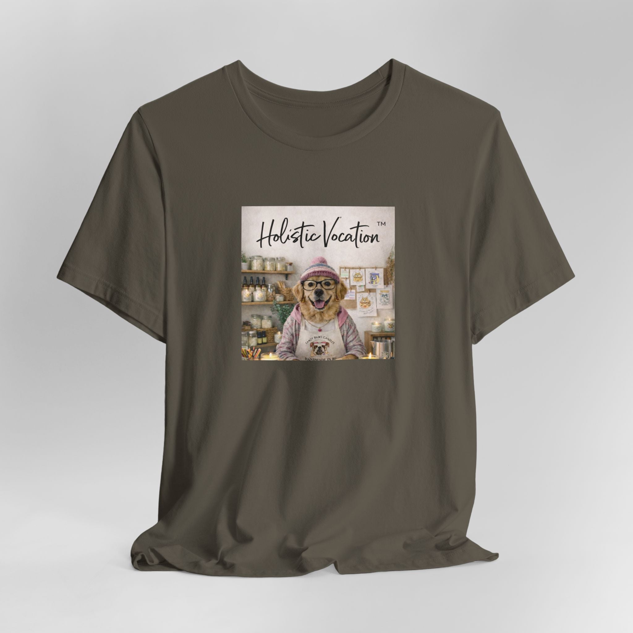 Dog Baker T‑Shirt — "Holistic Vocation" Cute Puppy Baker Graphic Tee