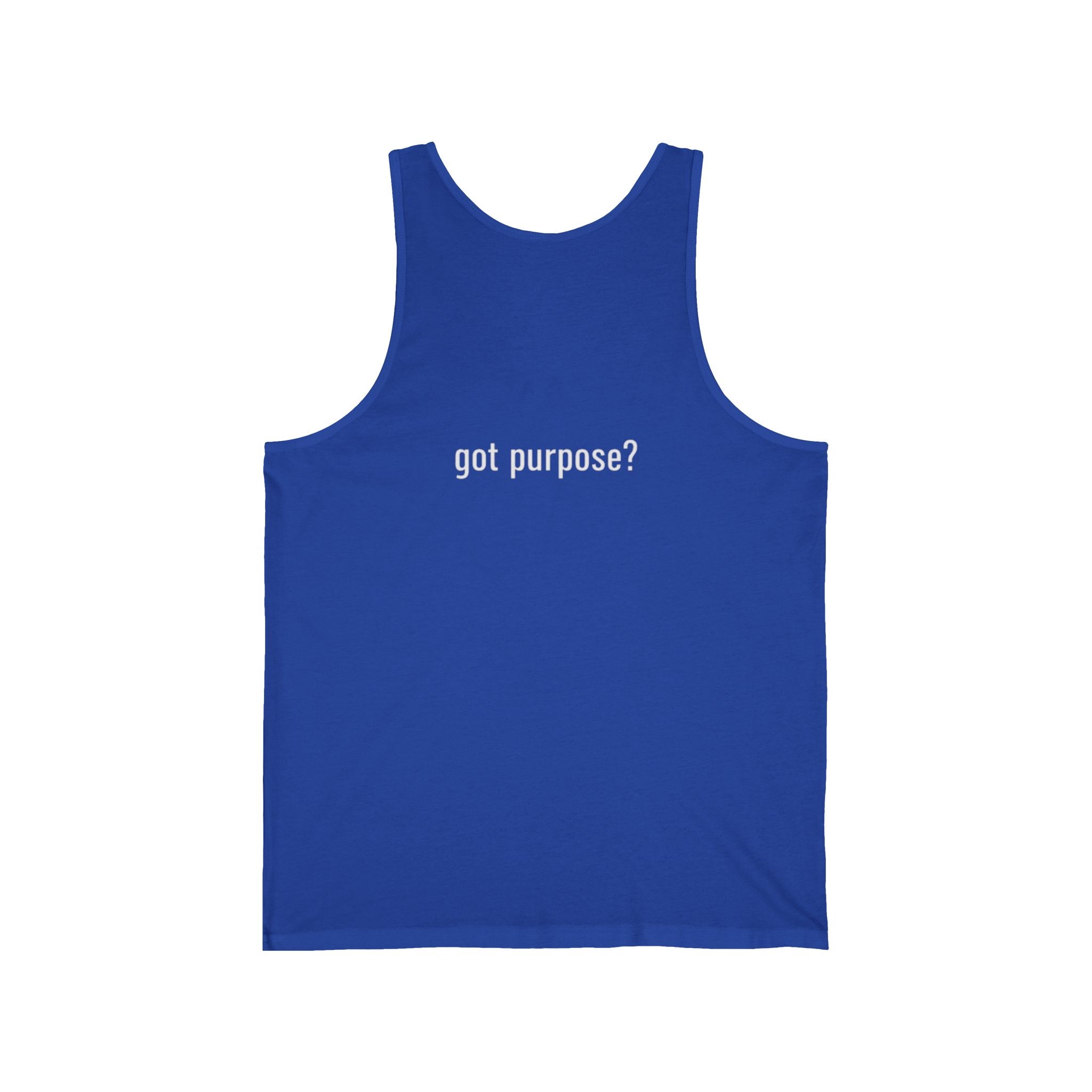 Holistic Vocation Tank Top — "got purpose?" Motivational Graphic Tank