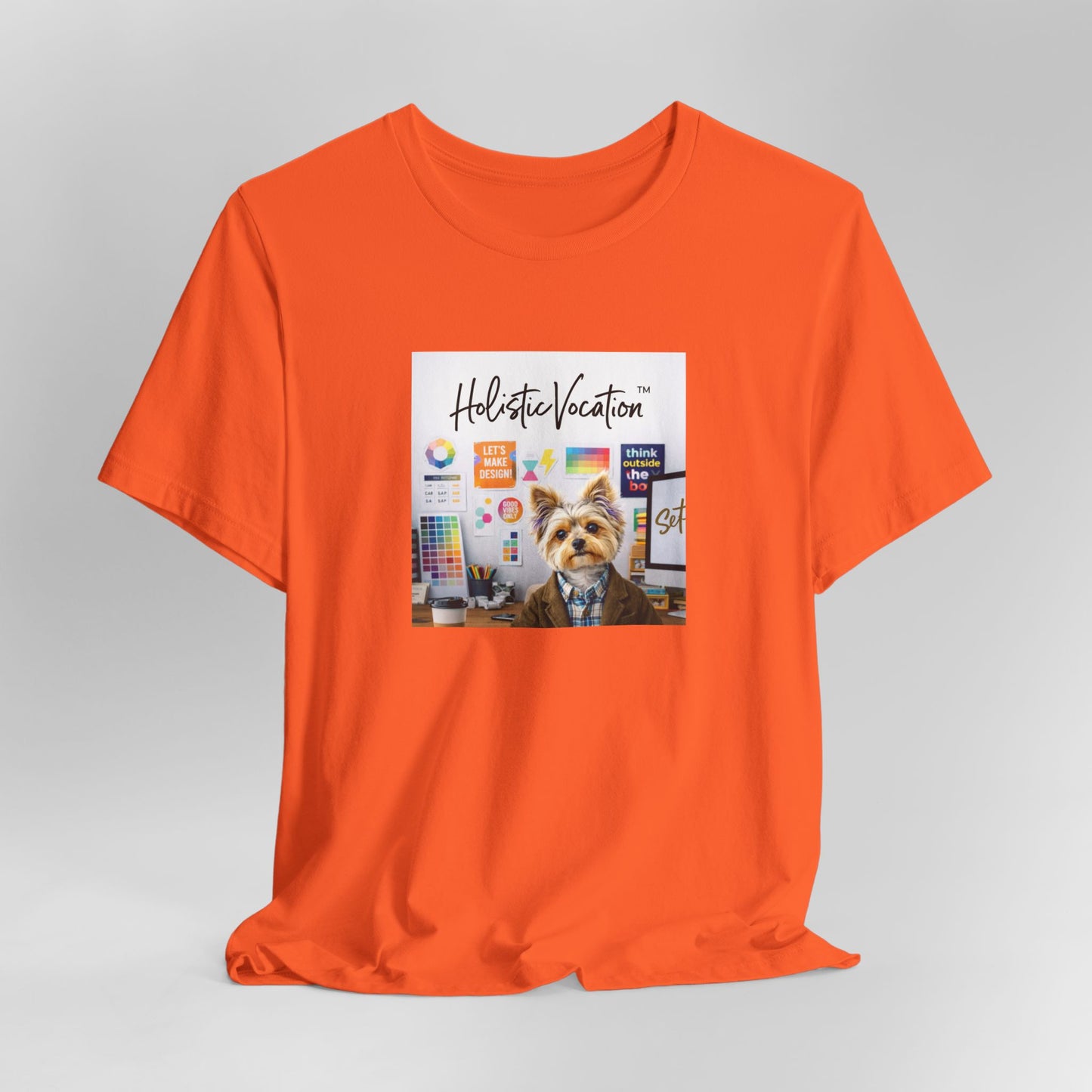 Honor your vocation Yoga Dog T-Shirt – Cute Office Pup Graphic Tee