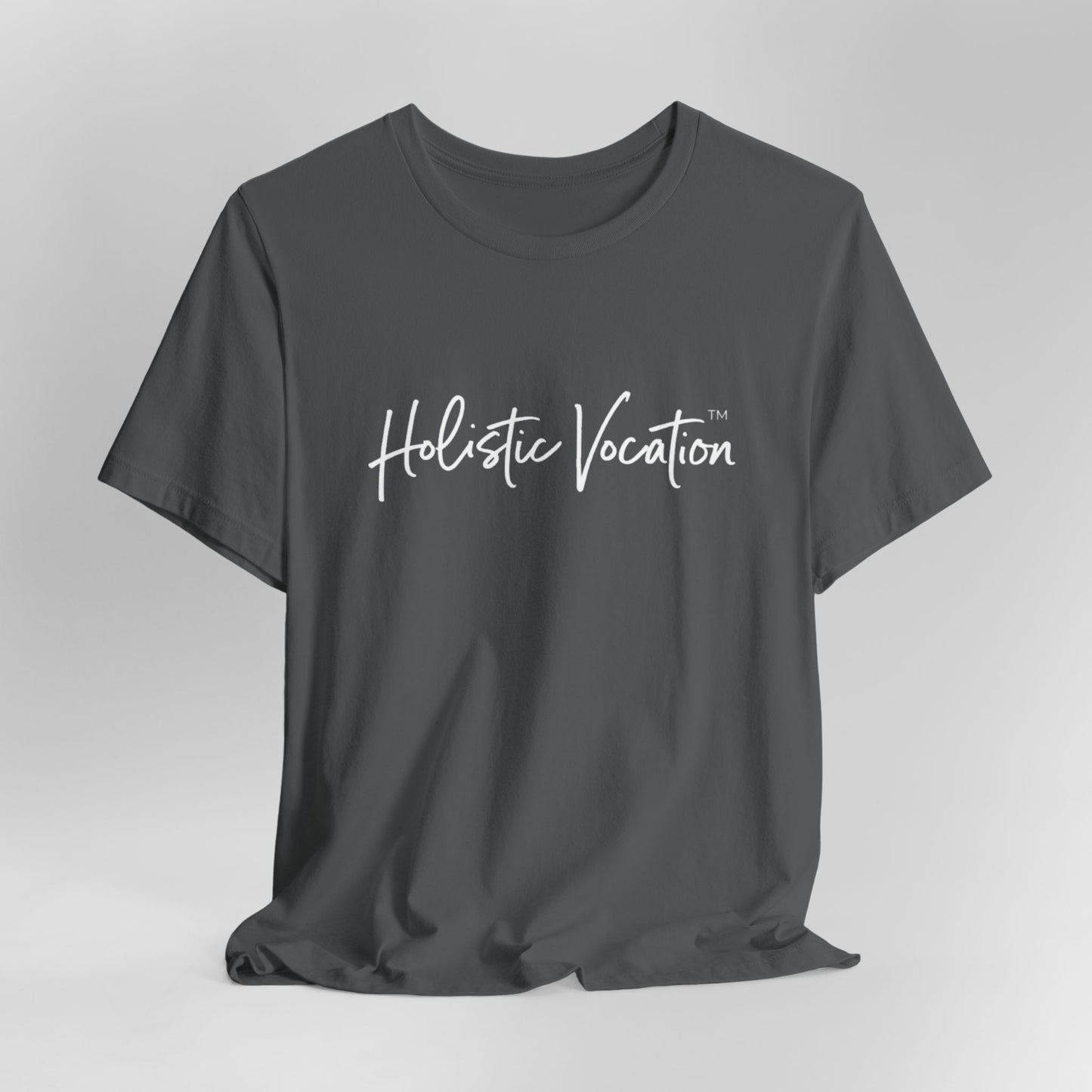 Holistic Vocation Tee — Minimal Script Spiritual Wellness T‑Shirt