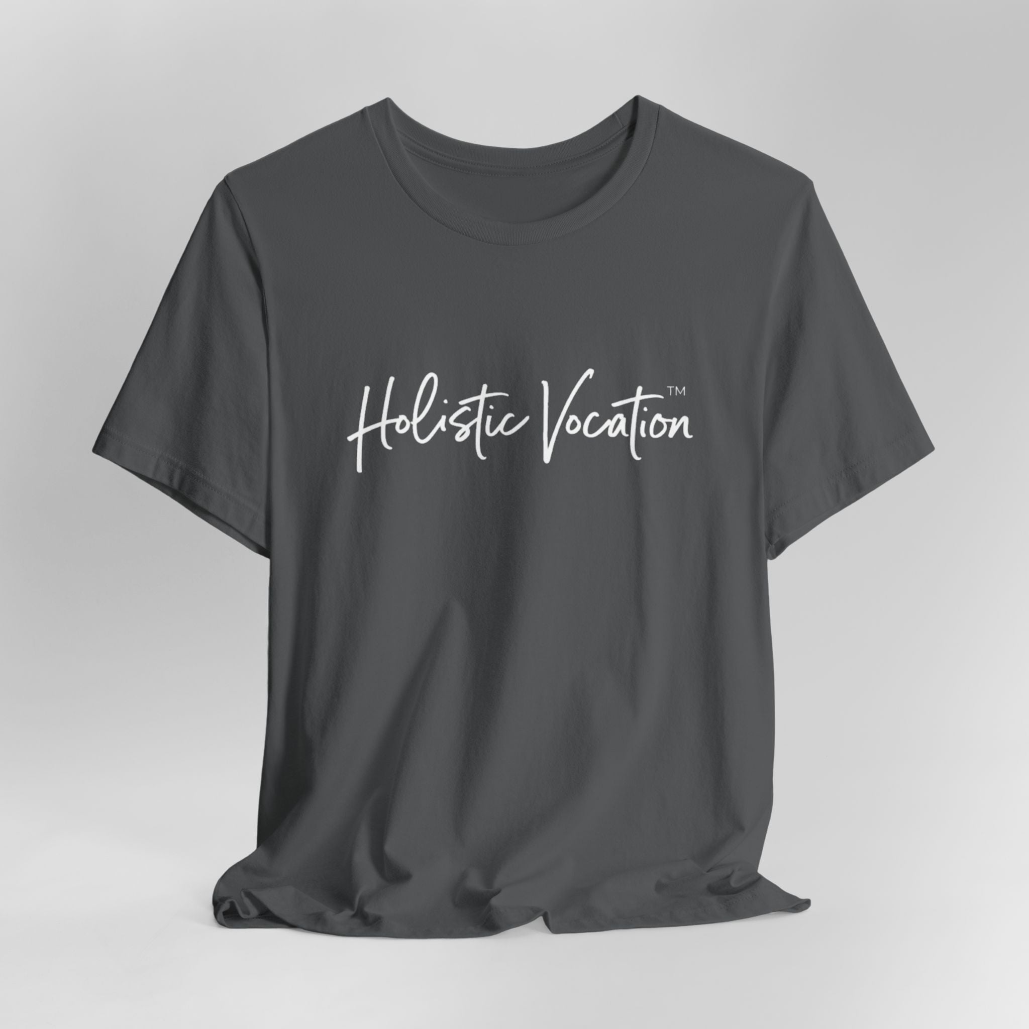 Holistic Vocation Tee — Minimal Script Spiritual Wellness T‑Shirt