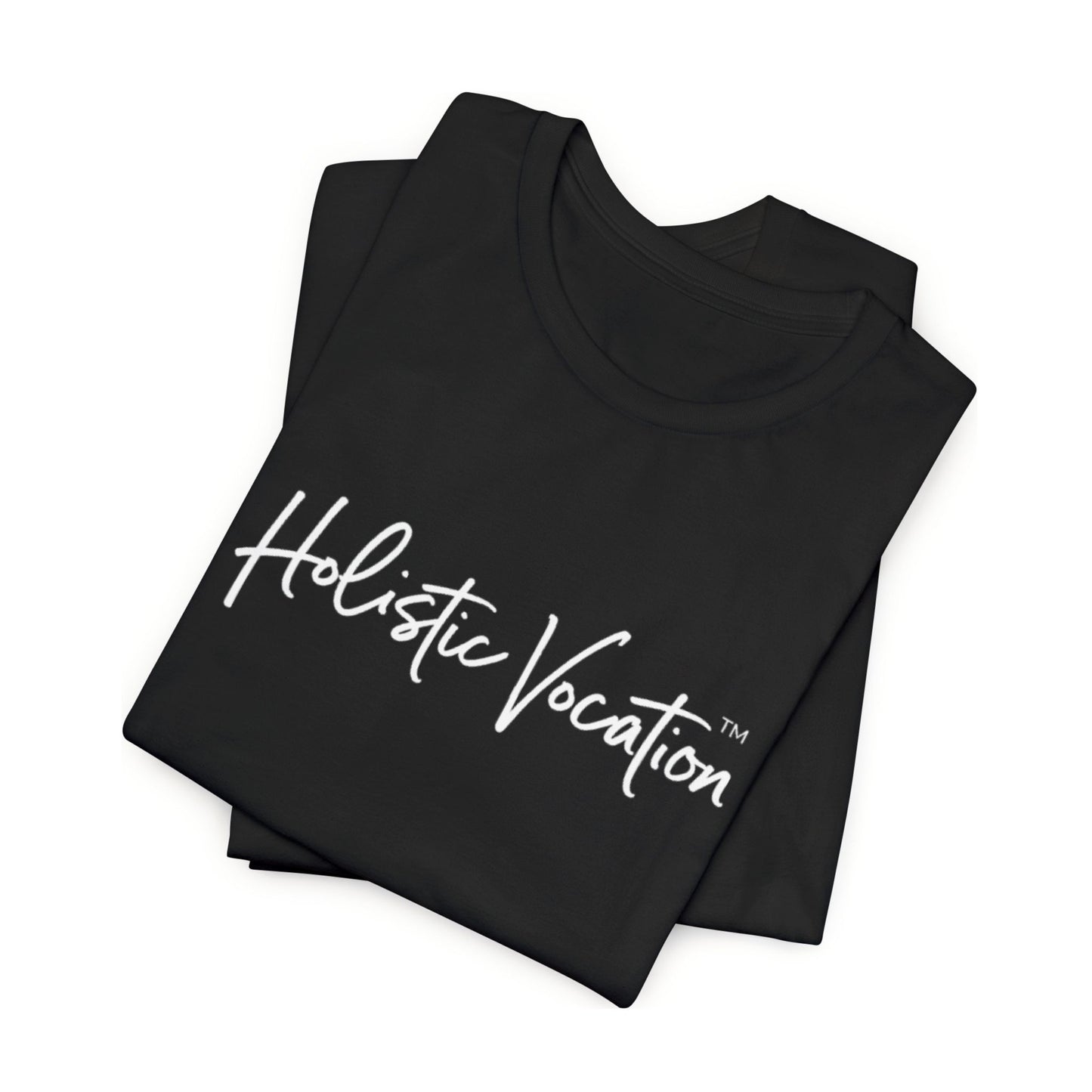 Holistic Vocation Tee — Minimal Script Spiritual Wellness T‑Shirt