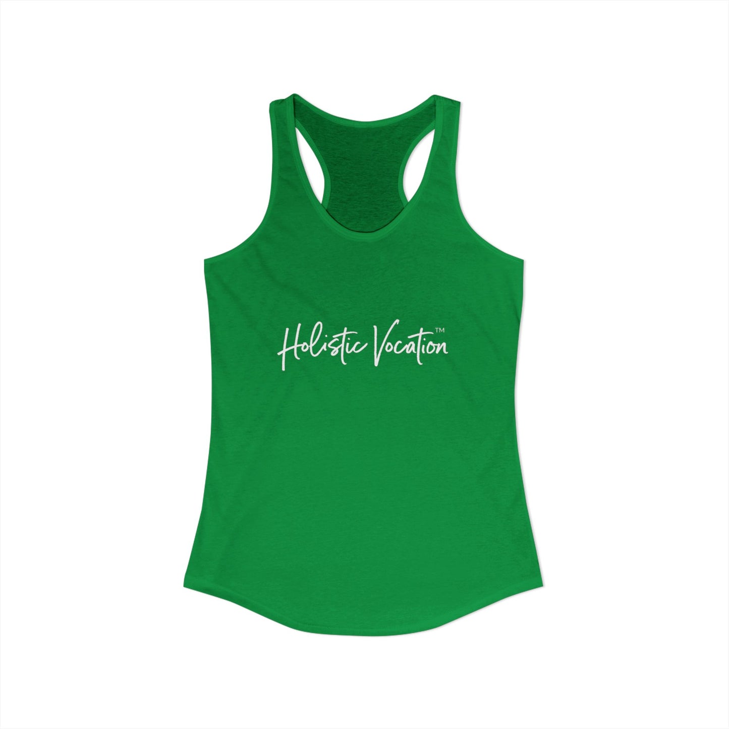 Women's Ideal Racerback Tank - White Design
