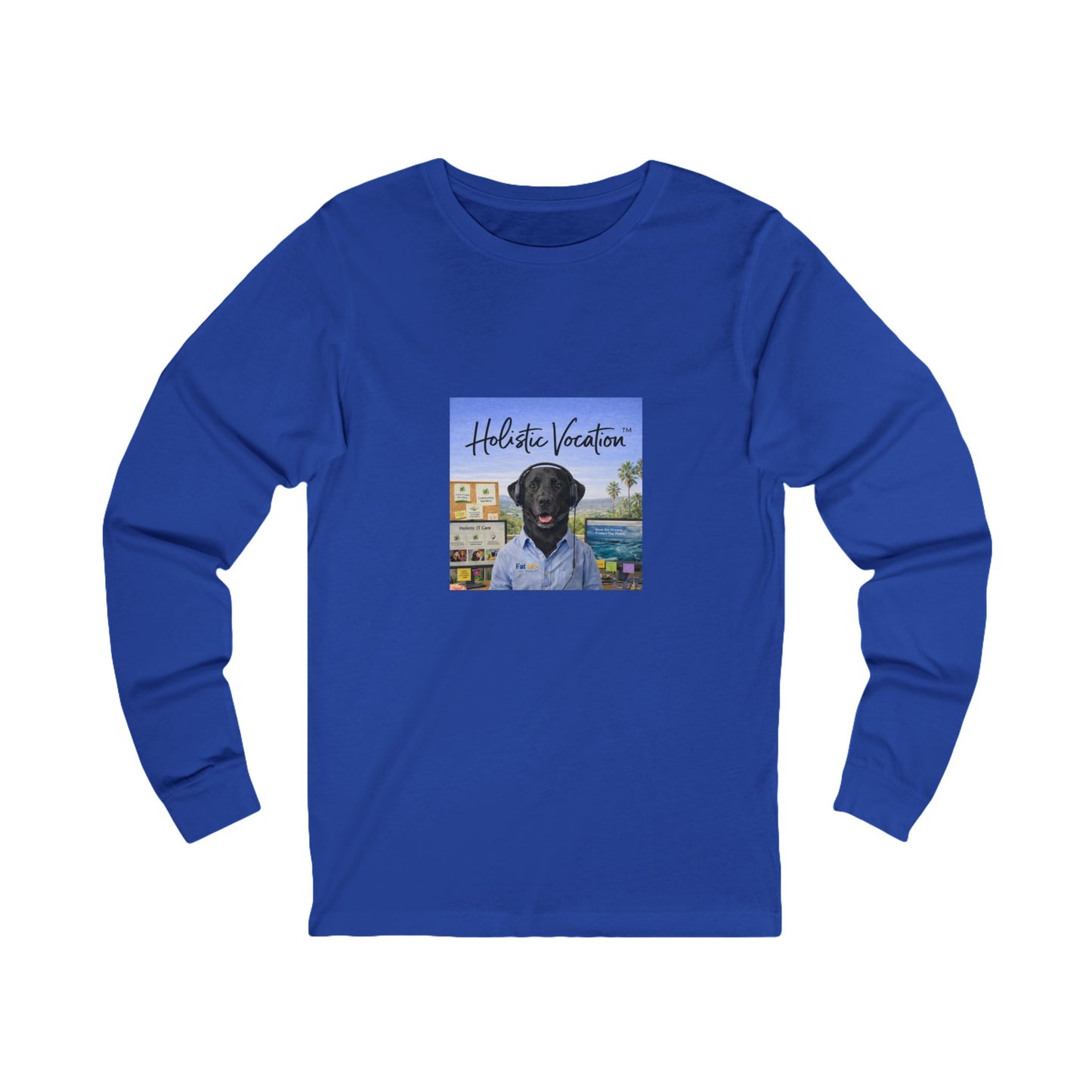 Honor your vocation Long Sleeve Tee — Scenic Dog Portrait Beach Shirt