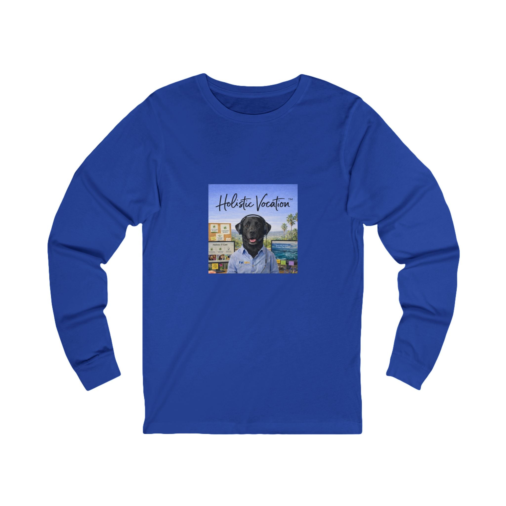Honor your vocation Long Sleeve Tee — Scenic Dog Portrait Beach Shirt